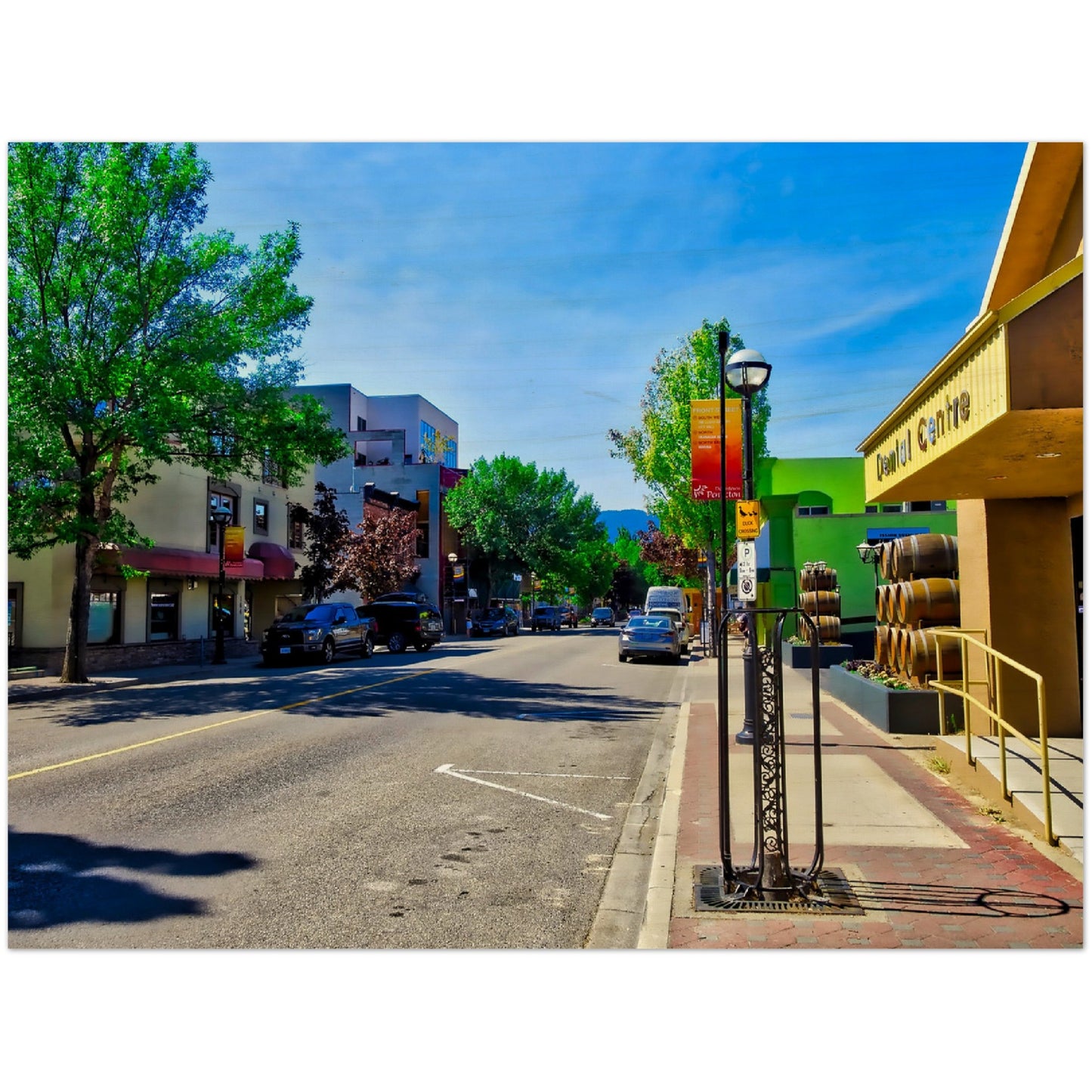 Wood Print - Penticton Front Street HDR