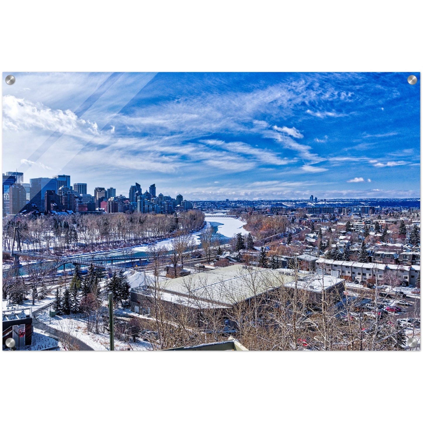 Acrylic Print - McHugh Bluff HDR Winter