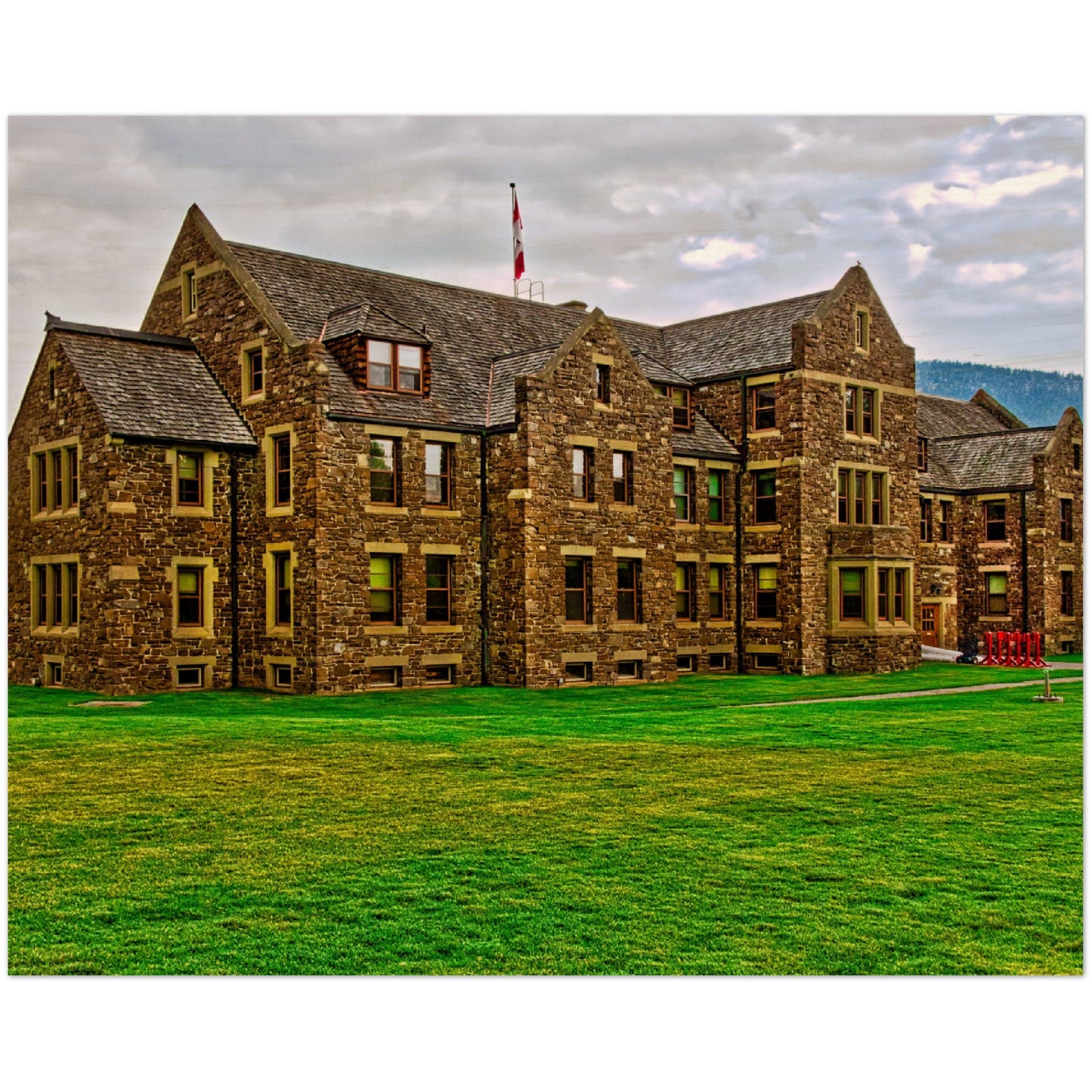 Wood Print - Banff National Park Adminstration Building