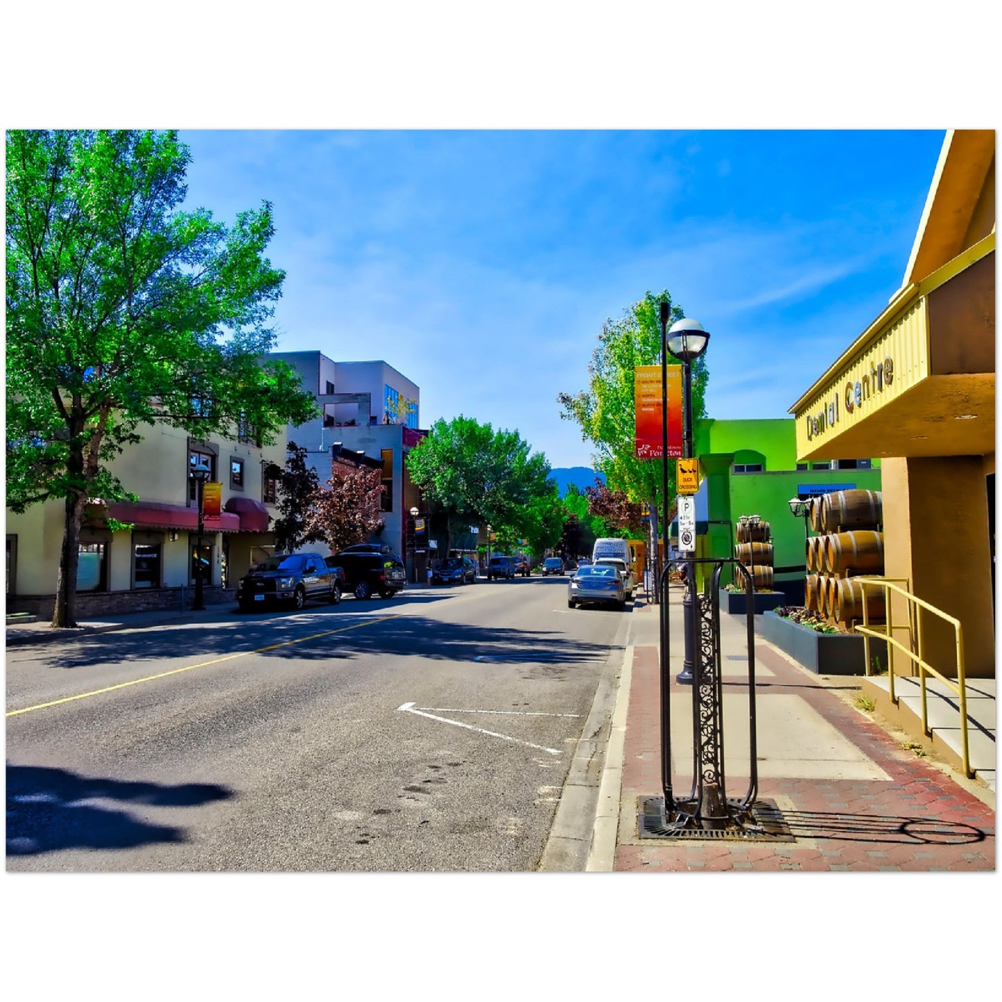 Premium Semi-Glossy Poster Print - Penticton Front Street HDR
