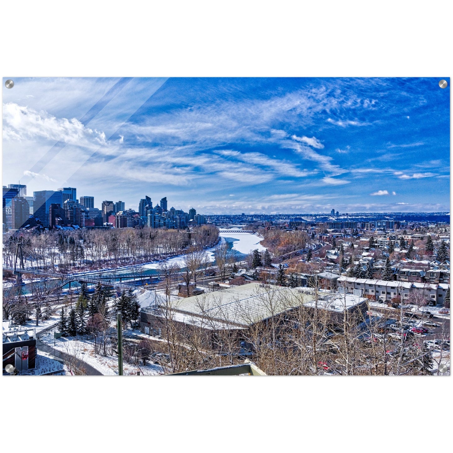 Acrylic Print - McHugh Bluff HDR Winter