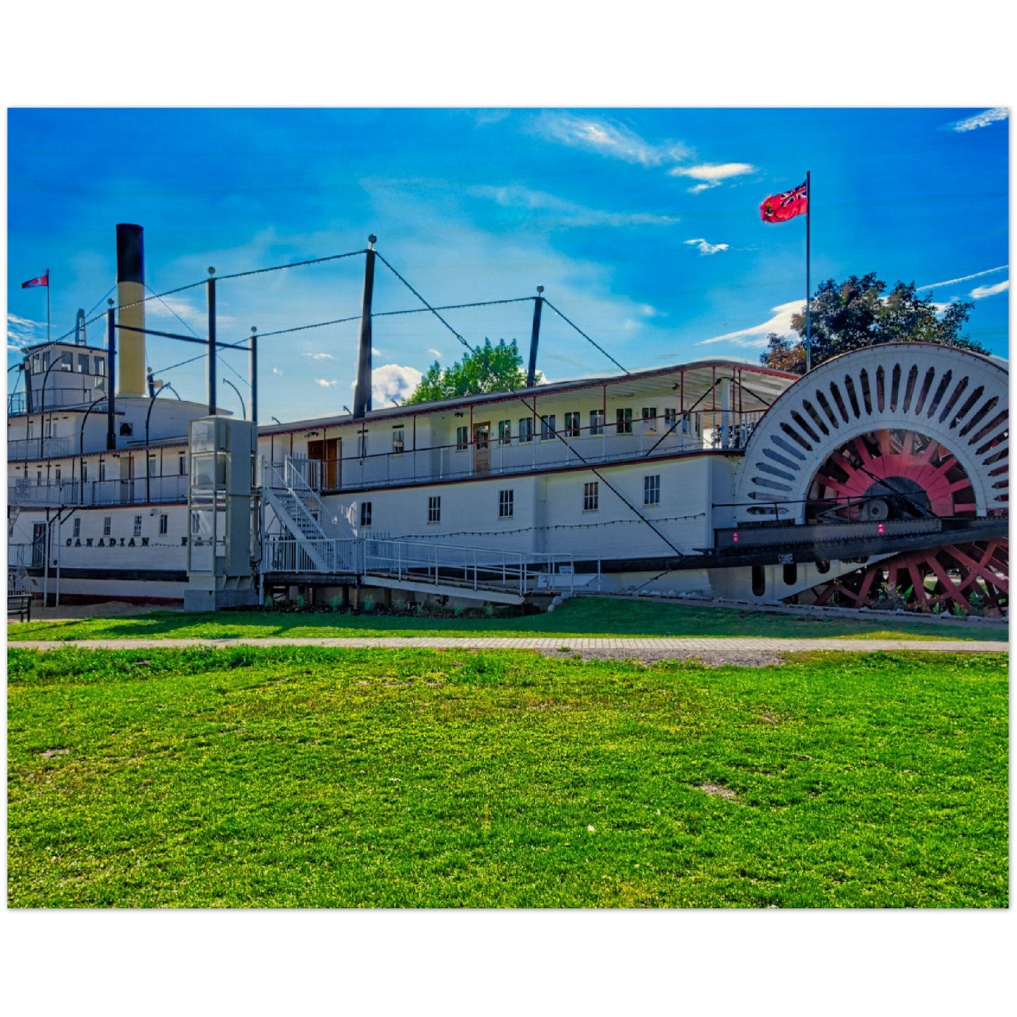 Wood Print - SS Sicamous Daytime HDR