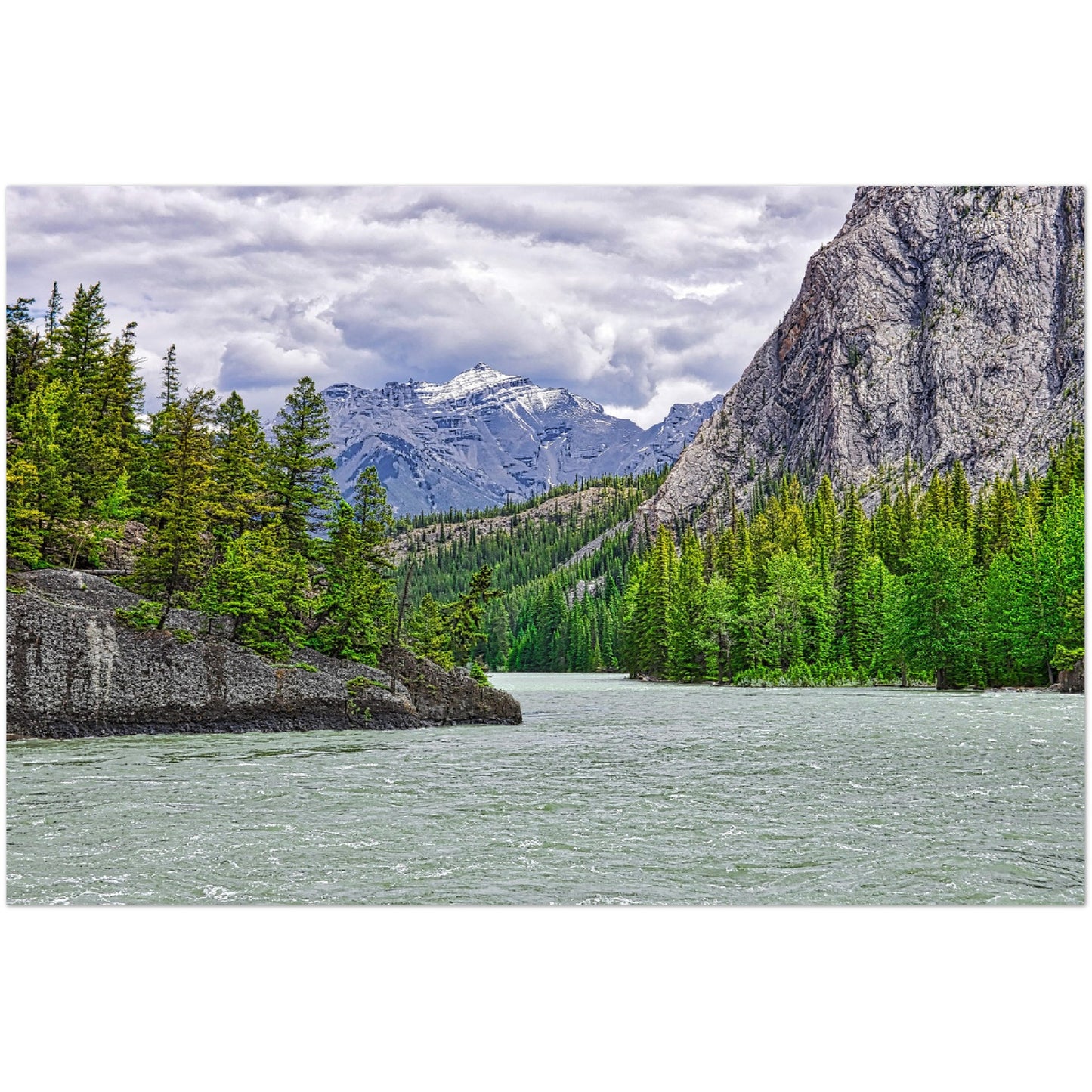 Foam Print - Bow River Spray River Confluence