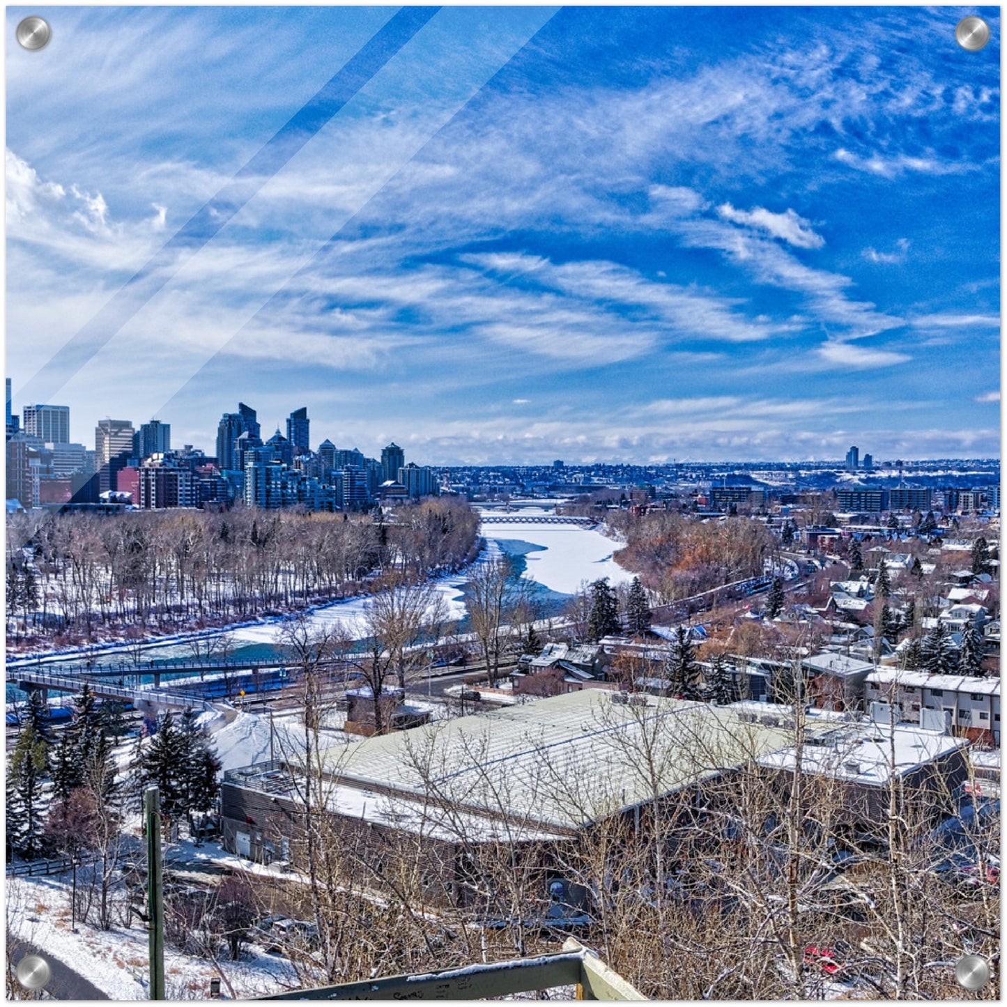Acrylic Print - McHugh Bluff HDR Winter