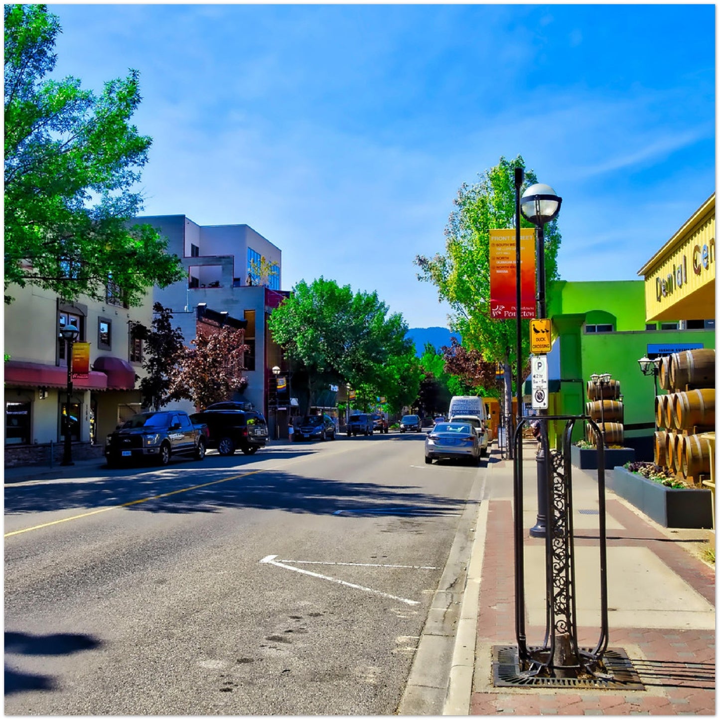 Premium Semi-Glossy Poster Print - Penticton Front Street HDR