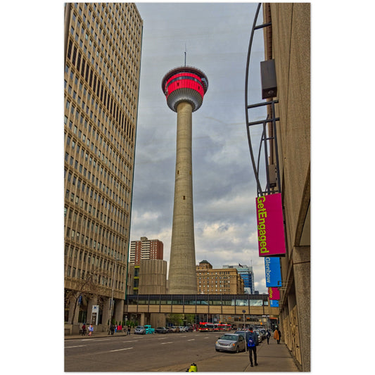 Wood Print - Calgary Tower