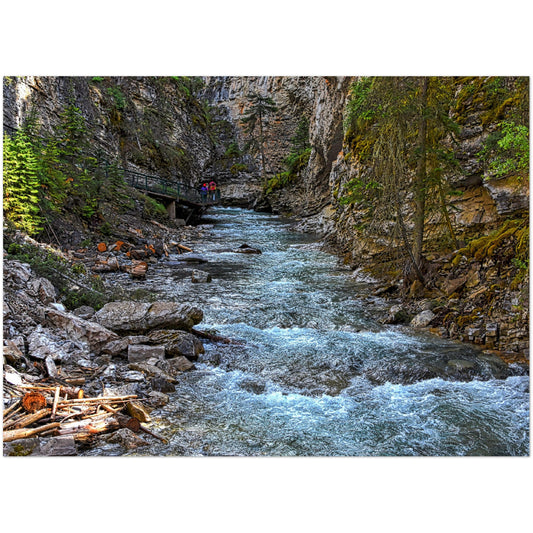 Premium Semi-Glossy Poster Print - Johnson Canyon Johnston Creek