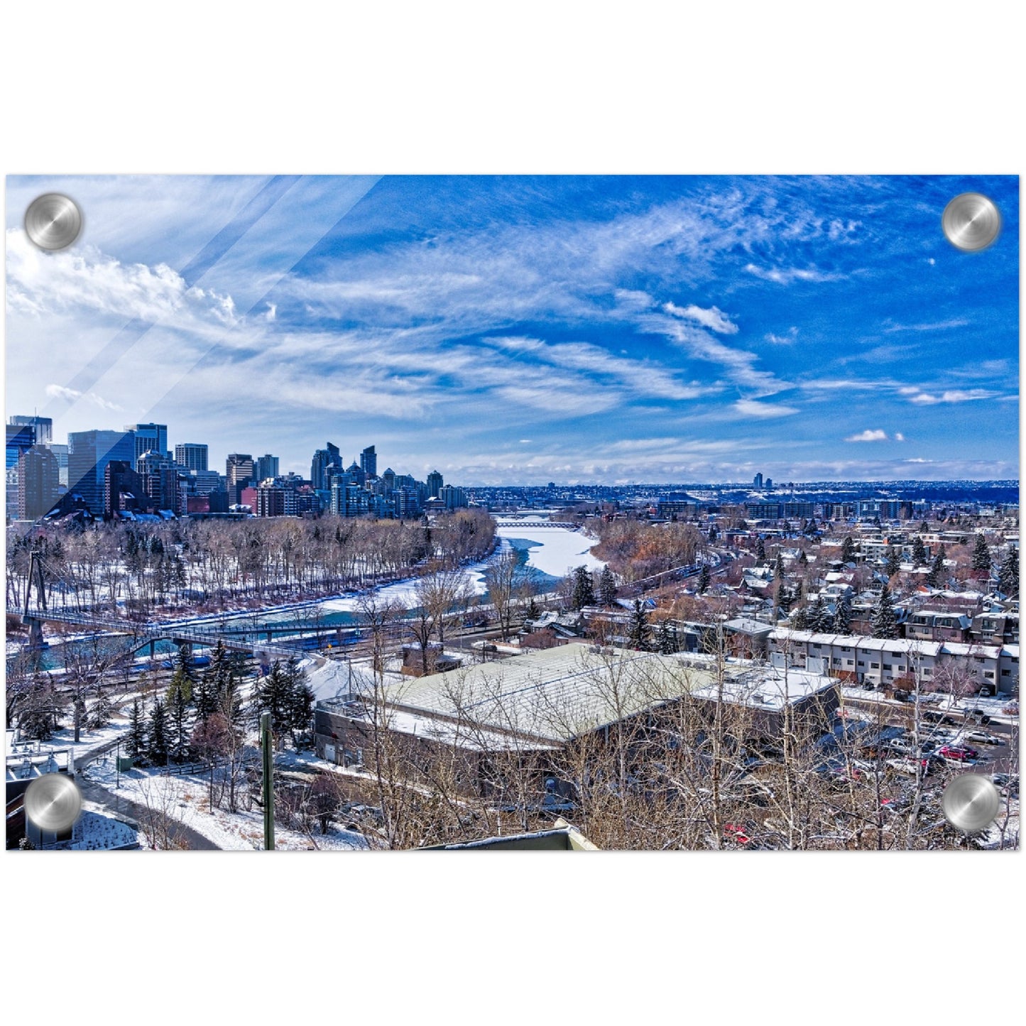 Acrylic Print - McHugh Bluff HDR Winter