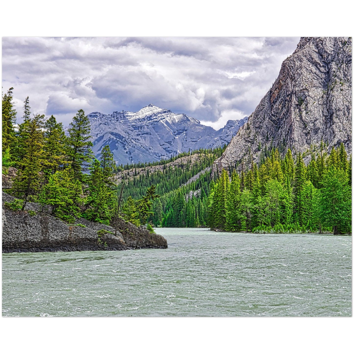 Foam Print - Bow River Spray River Confluence