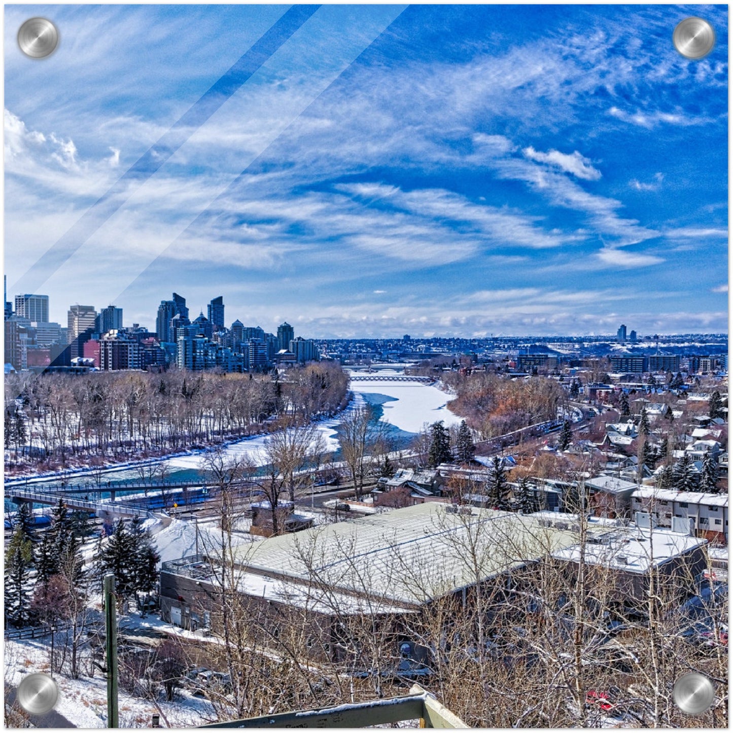 Acrylic Print - McHugh Bluff HDR Winter