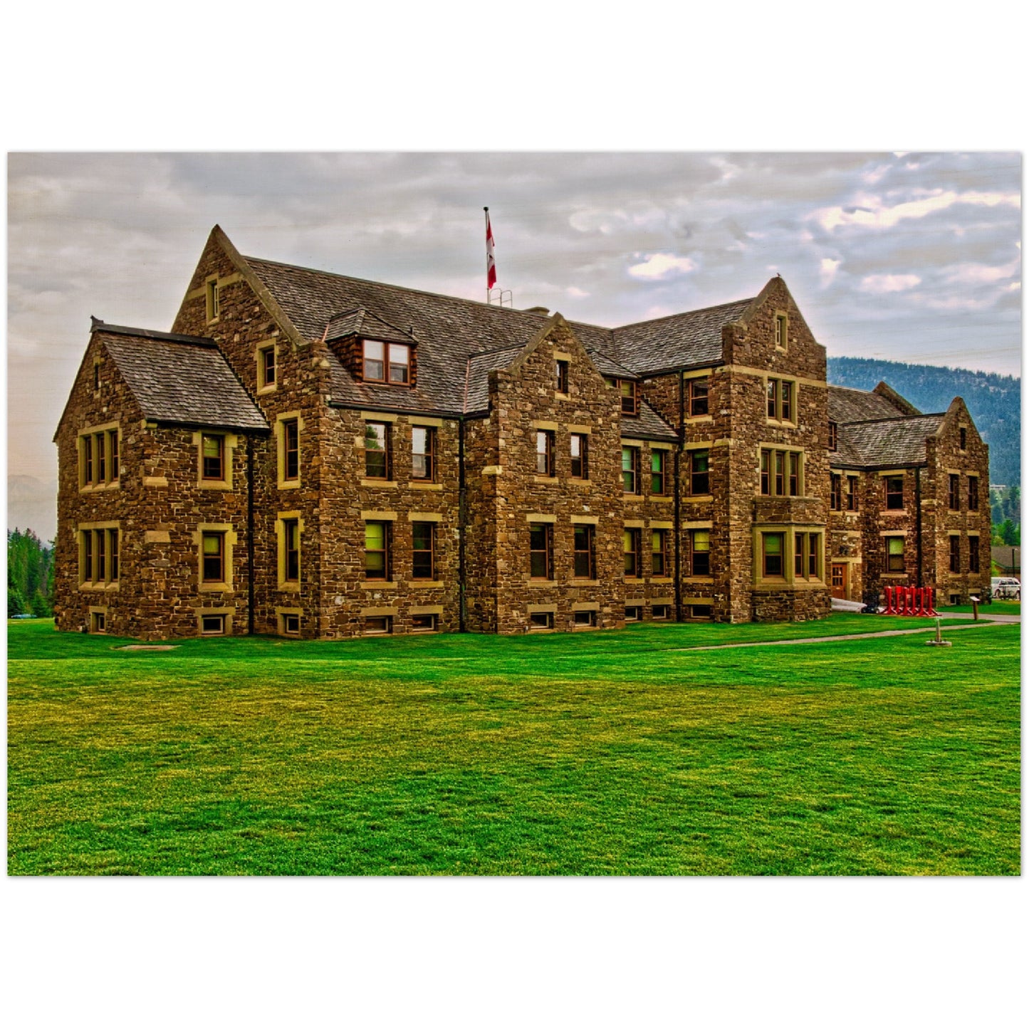 Wood Print - Banff National Park Adminstration Building