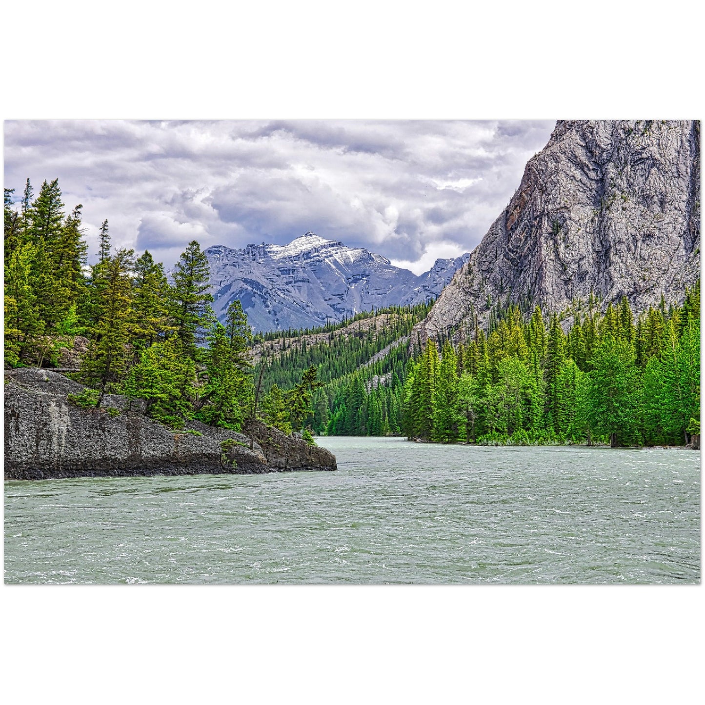 Foam Print - Bow River Spray River Confluence