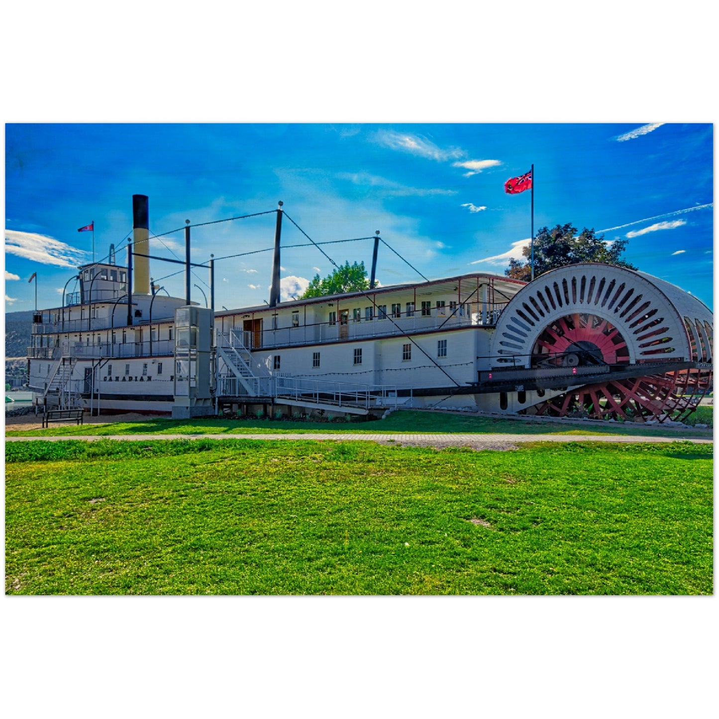 Wood Print - SS Sicamous Daytime HDR