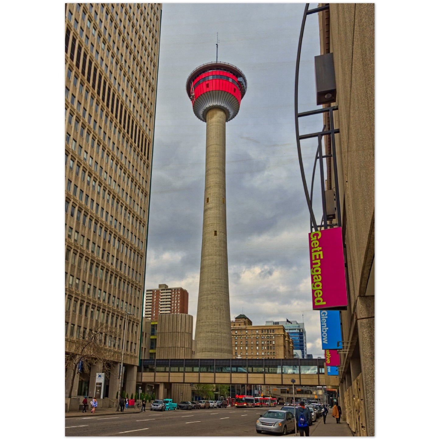 Wood Print - Calgary Tower