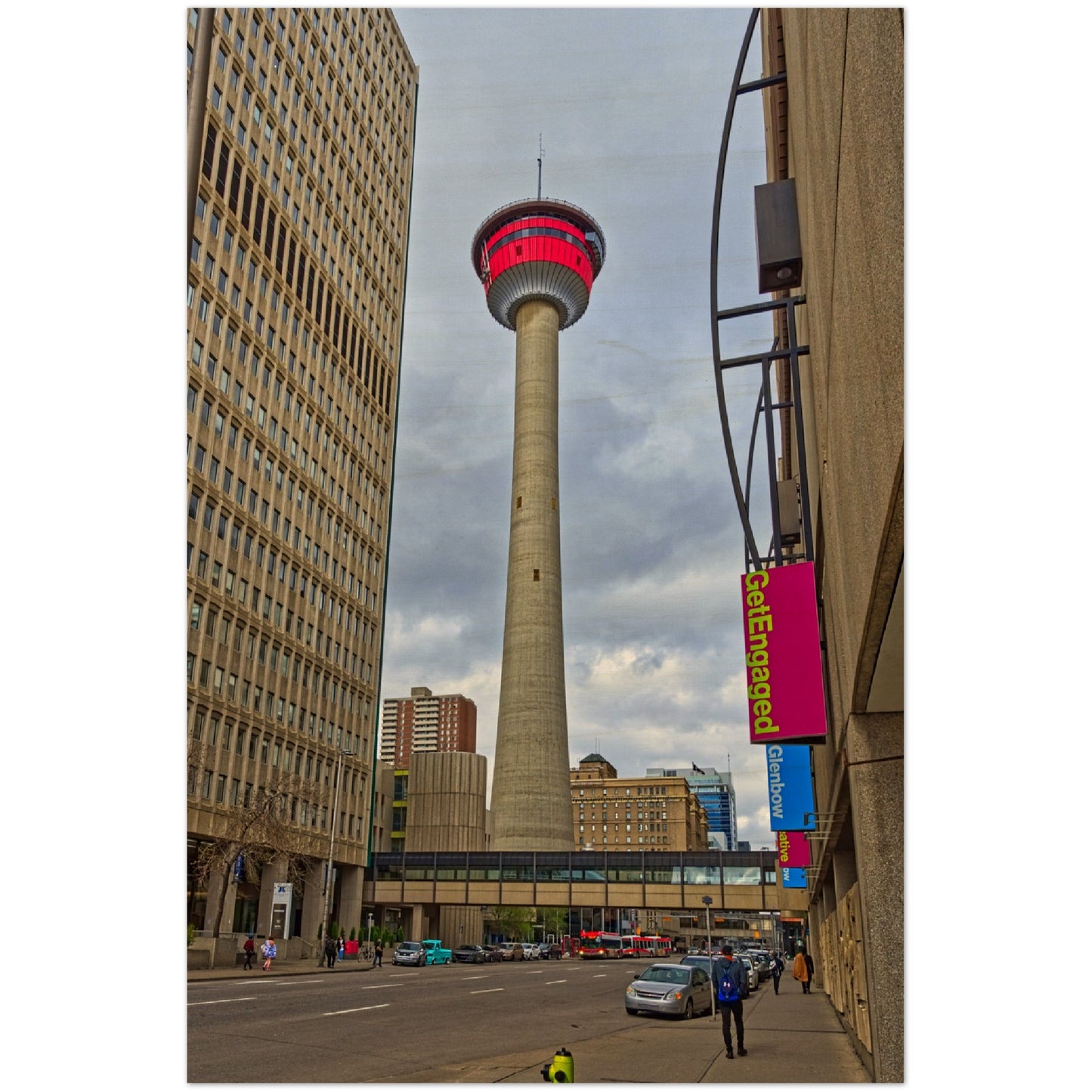 Wood Print - Calgary Tower