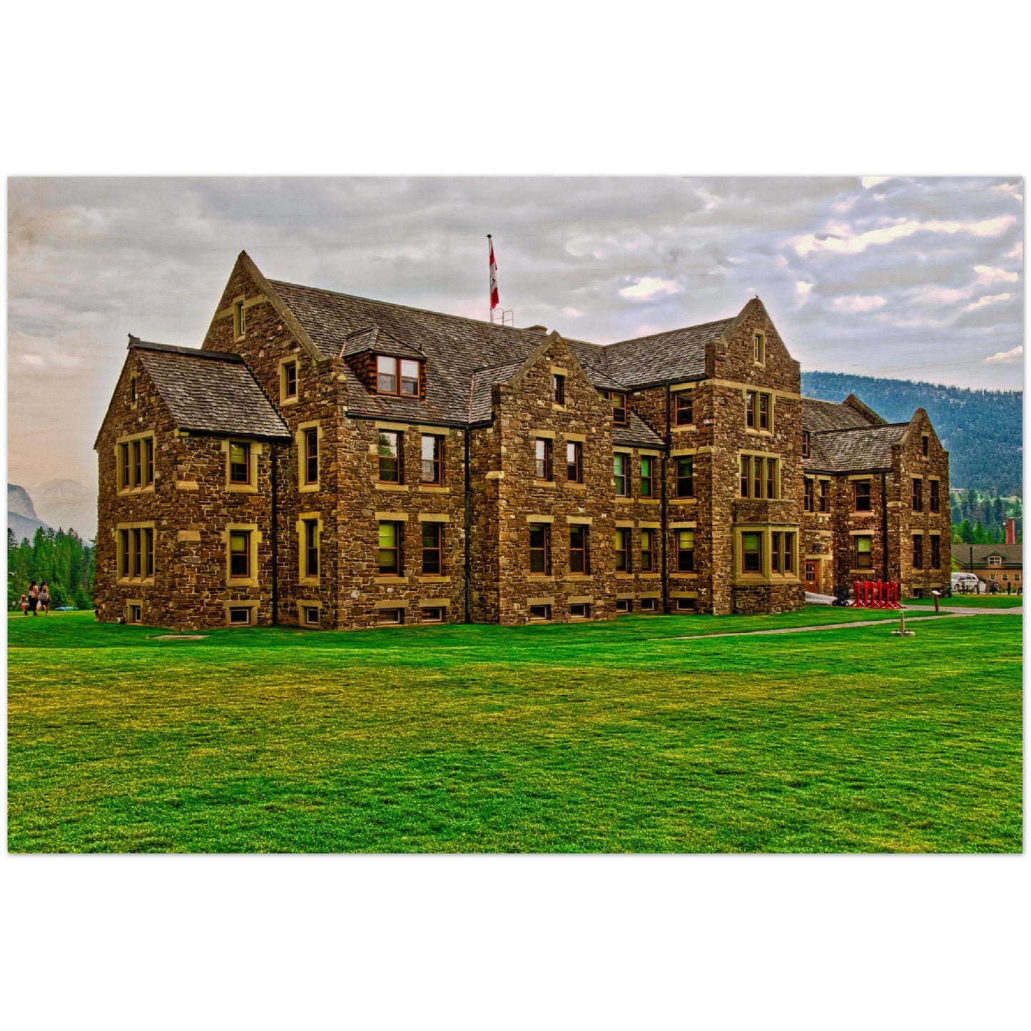 Wood Print - Banff National Park Adminstration Building