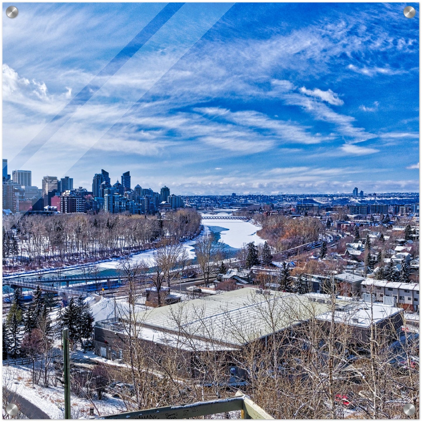 Acrylic Print - McHugh Bluff HDR Winter