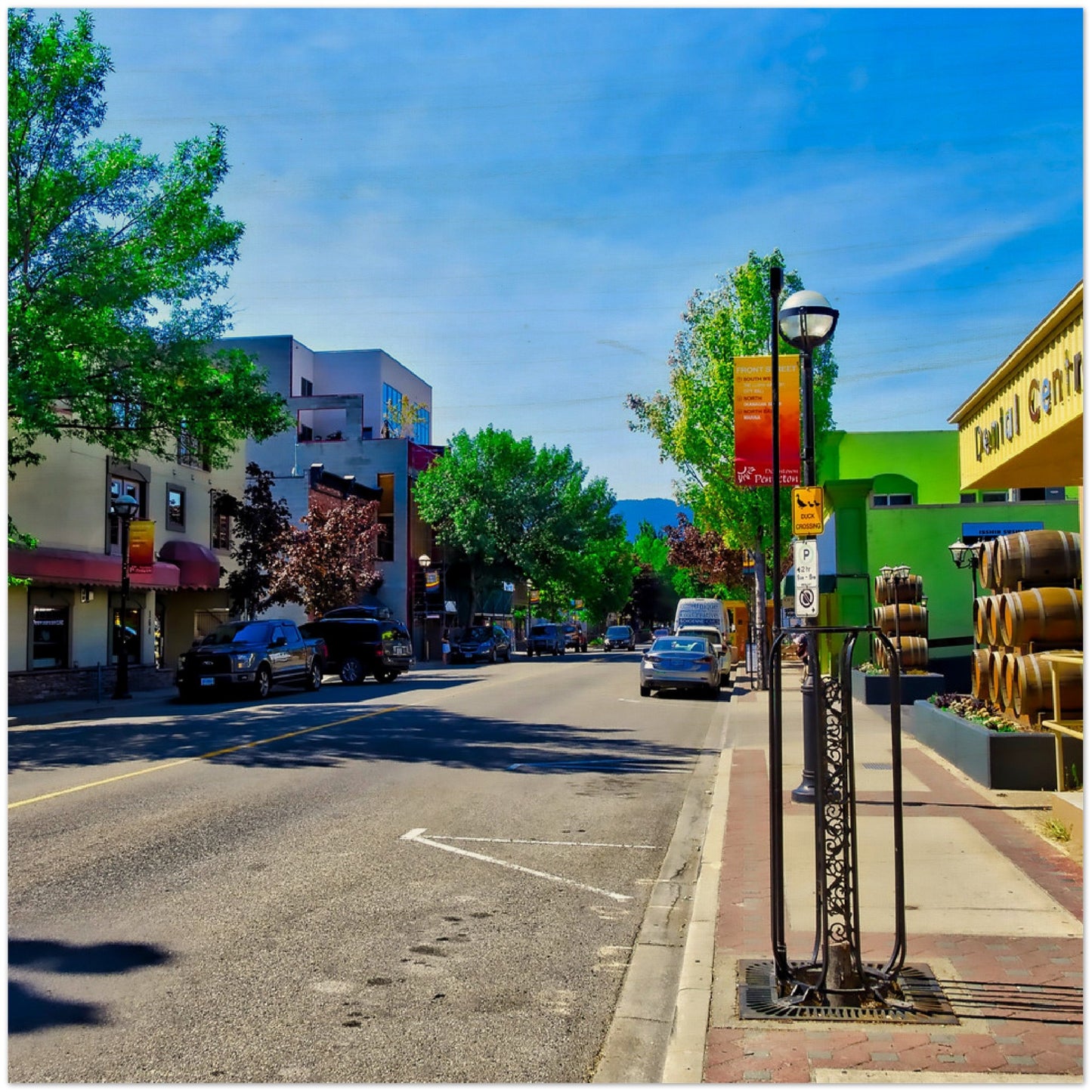 Wood Print - Penticton Front Street HDR