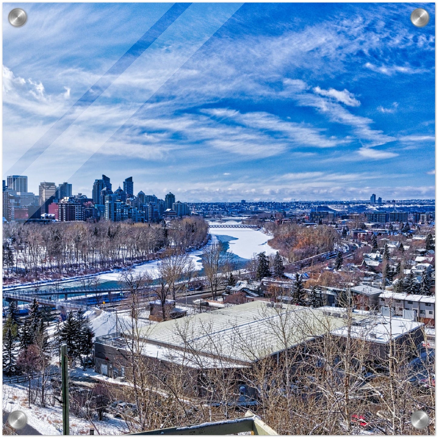 Acrylic Print - McHugh Bluff HDR Winter