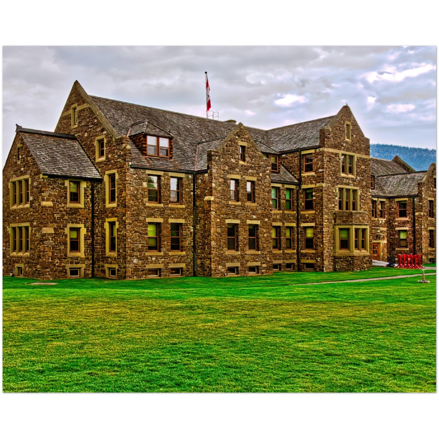 Premium Semi-Glossy Poster Print - Banff National Park Administration Building