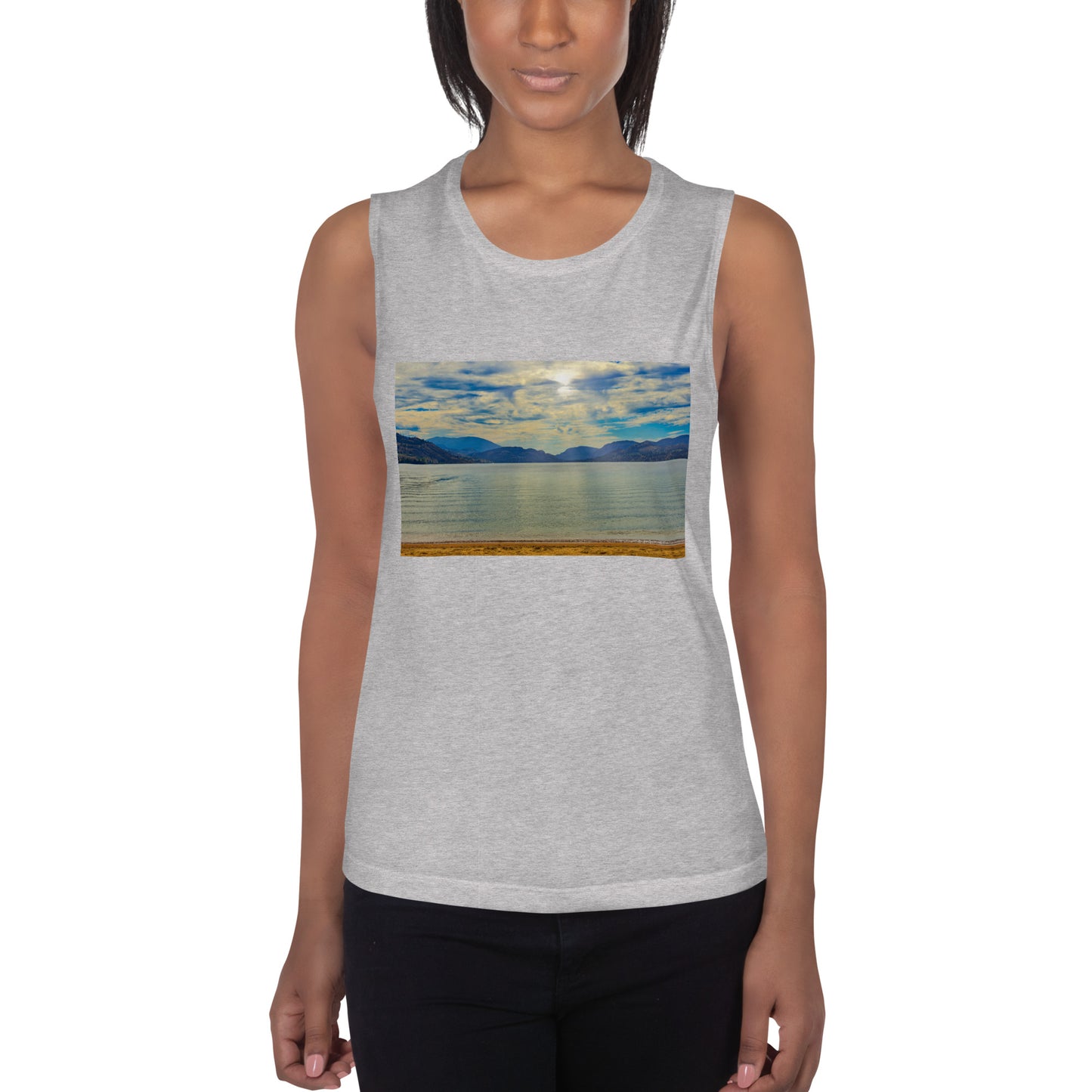 Ladies’ Muscle Tank - Penticton Skaha Lake
