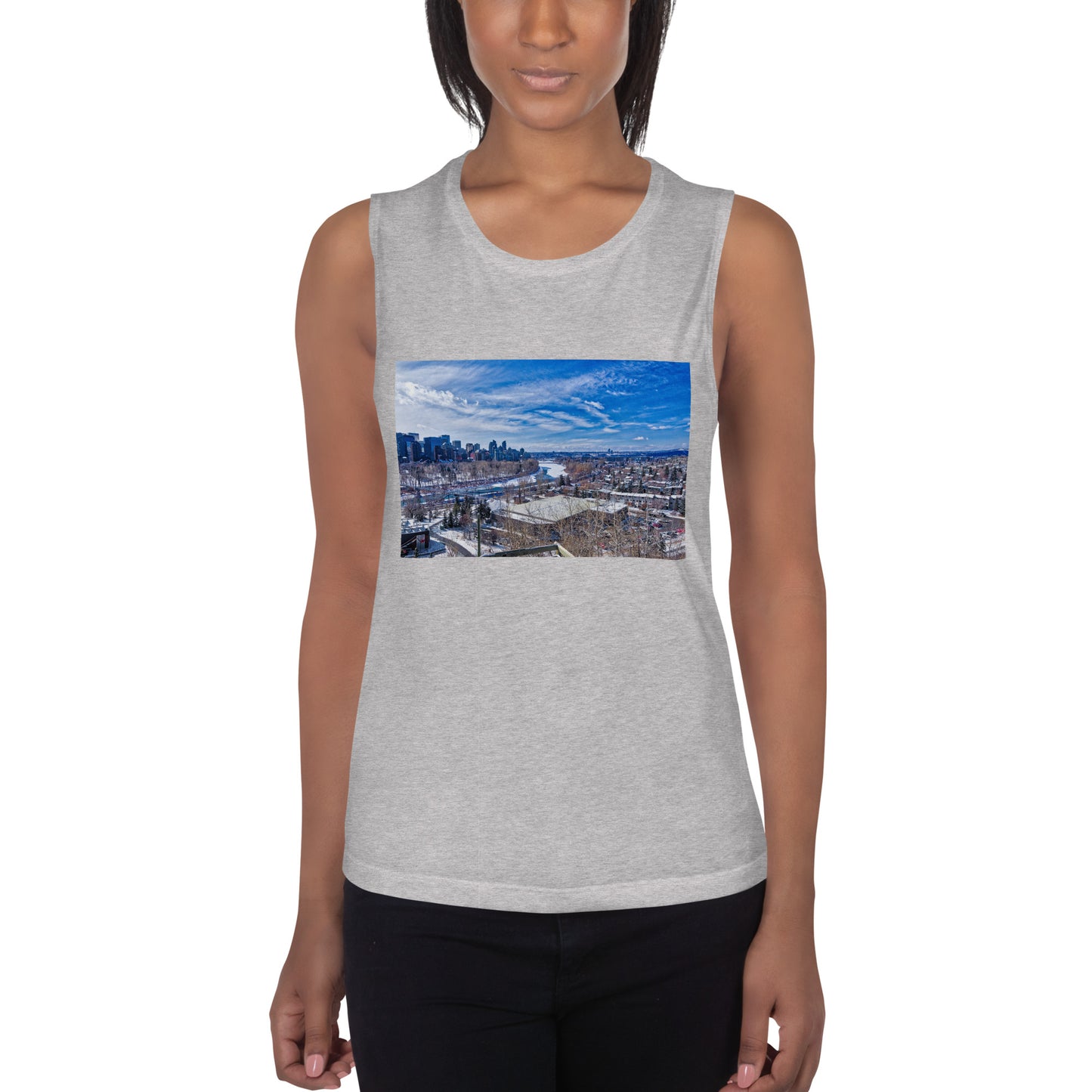 Ladies’ Muscle Tank - McHugh Bluff Winter HDR