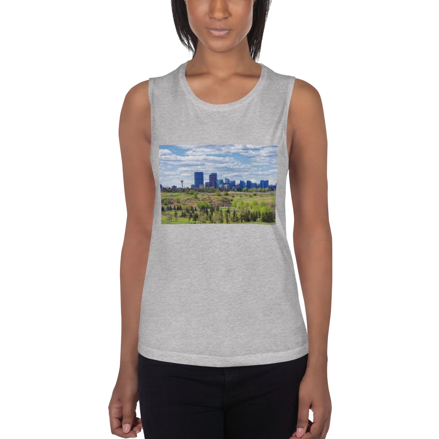 Ladies’ Muscle Tank - Downtown Calgary Vista Heights Hill
