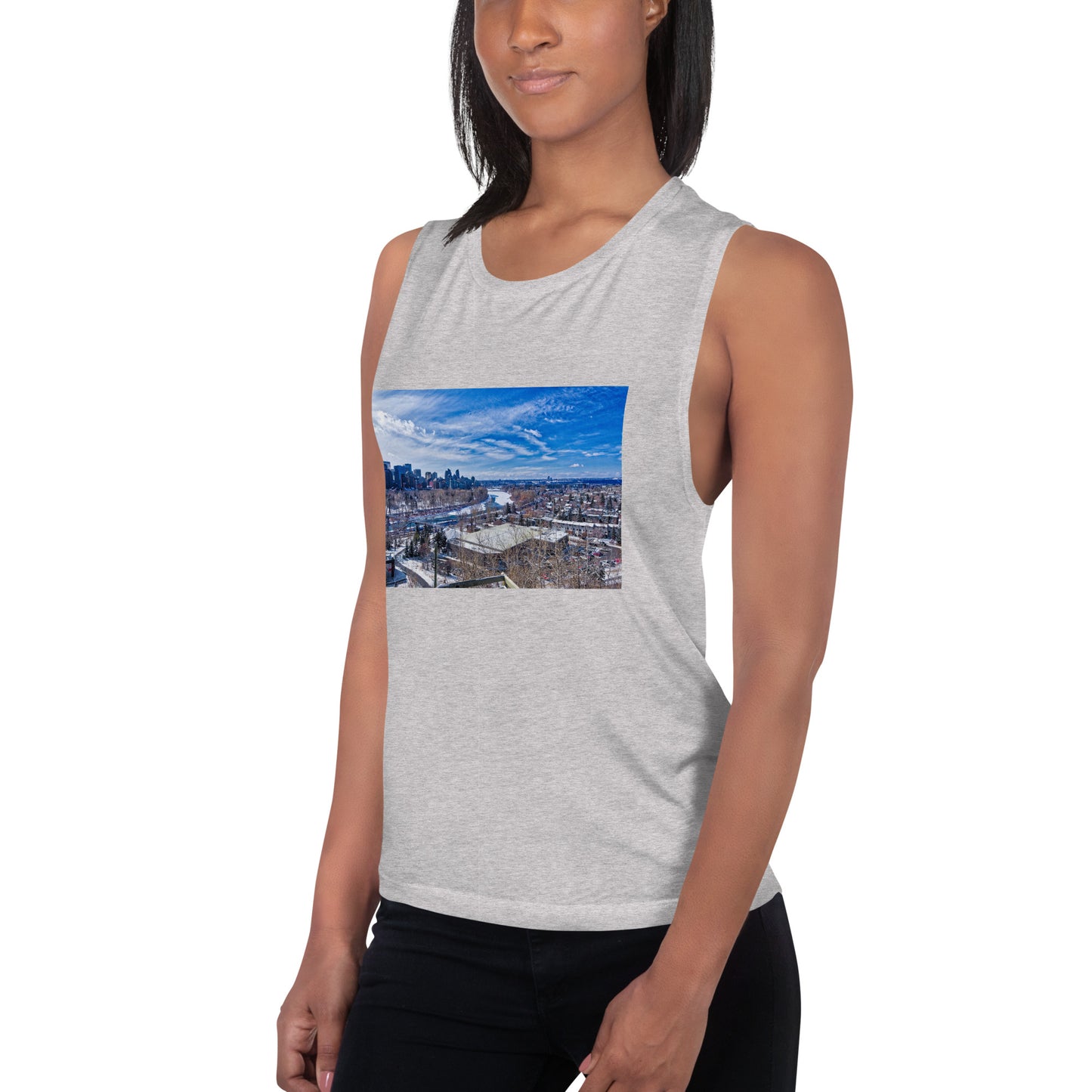 Ladies’ Muscle Tank - McHugh Bluff Winter HDR