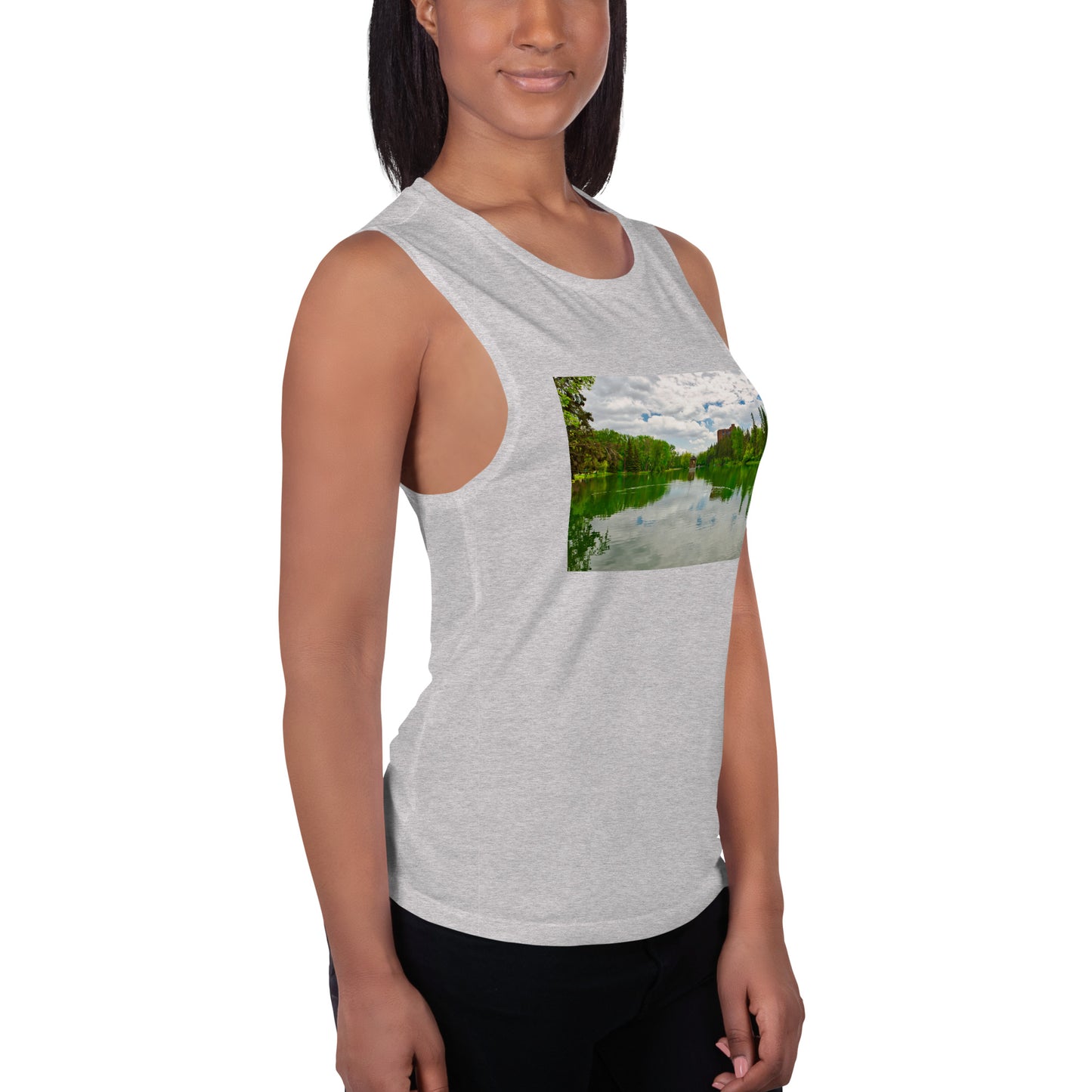 Ladies’ Muscle Tank - Bowness Park Lagoon