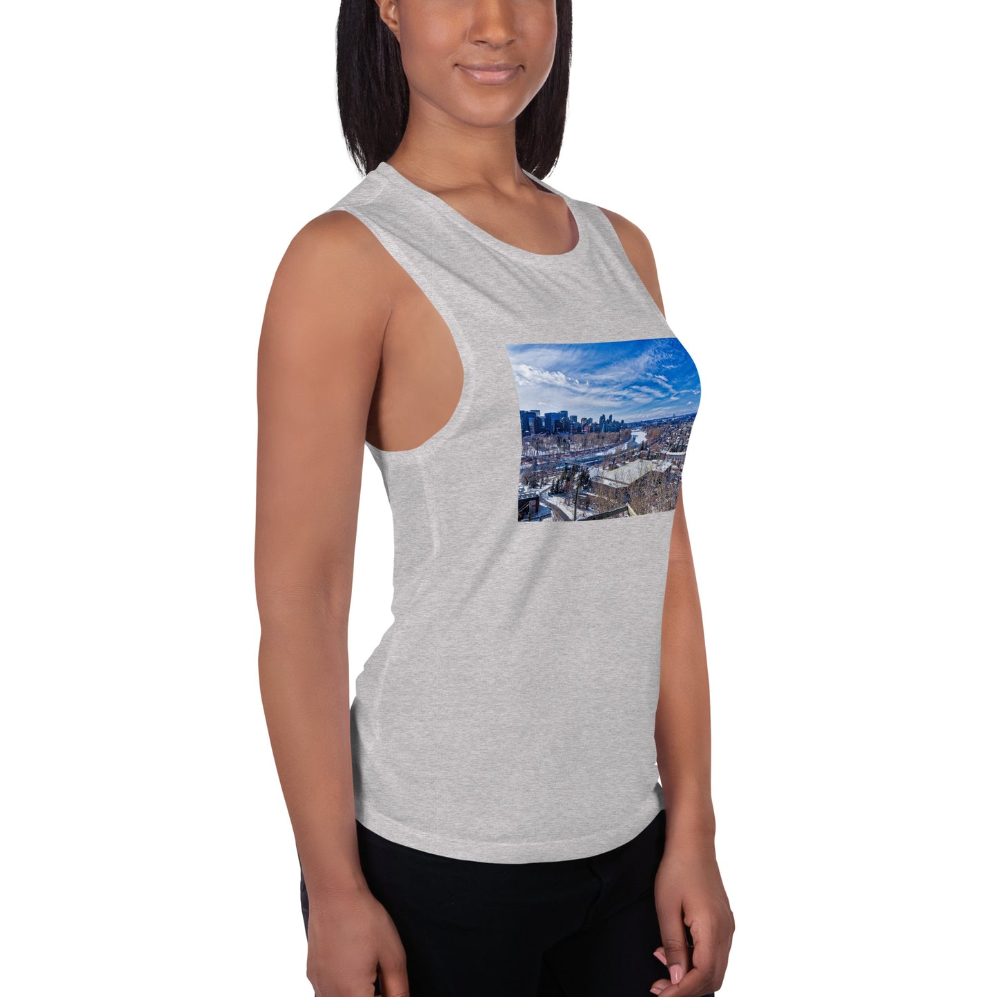 Ladies’ Muscle Tank - McHugh Bluff Winter HDR