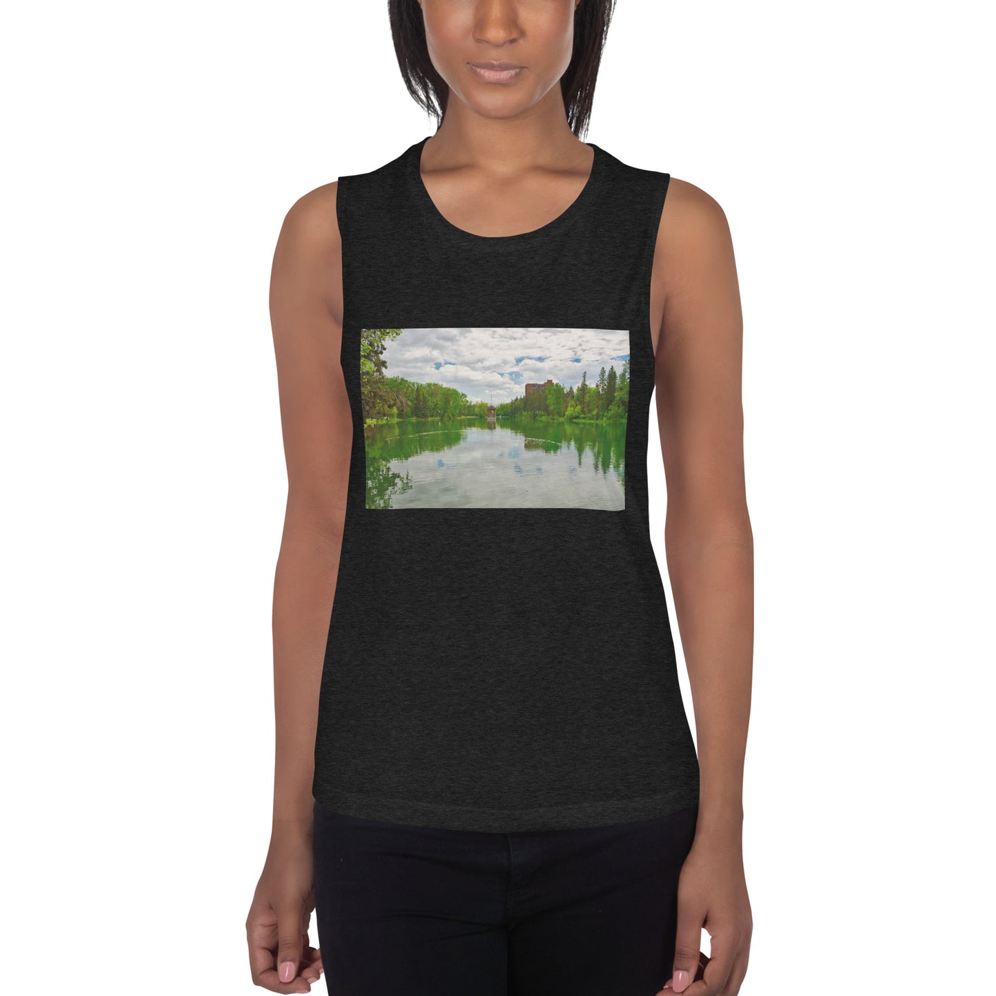 Ladies’ Muscle Tank - Bowness Park Lagoon