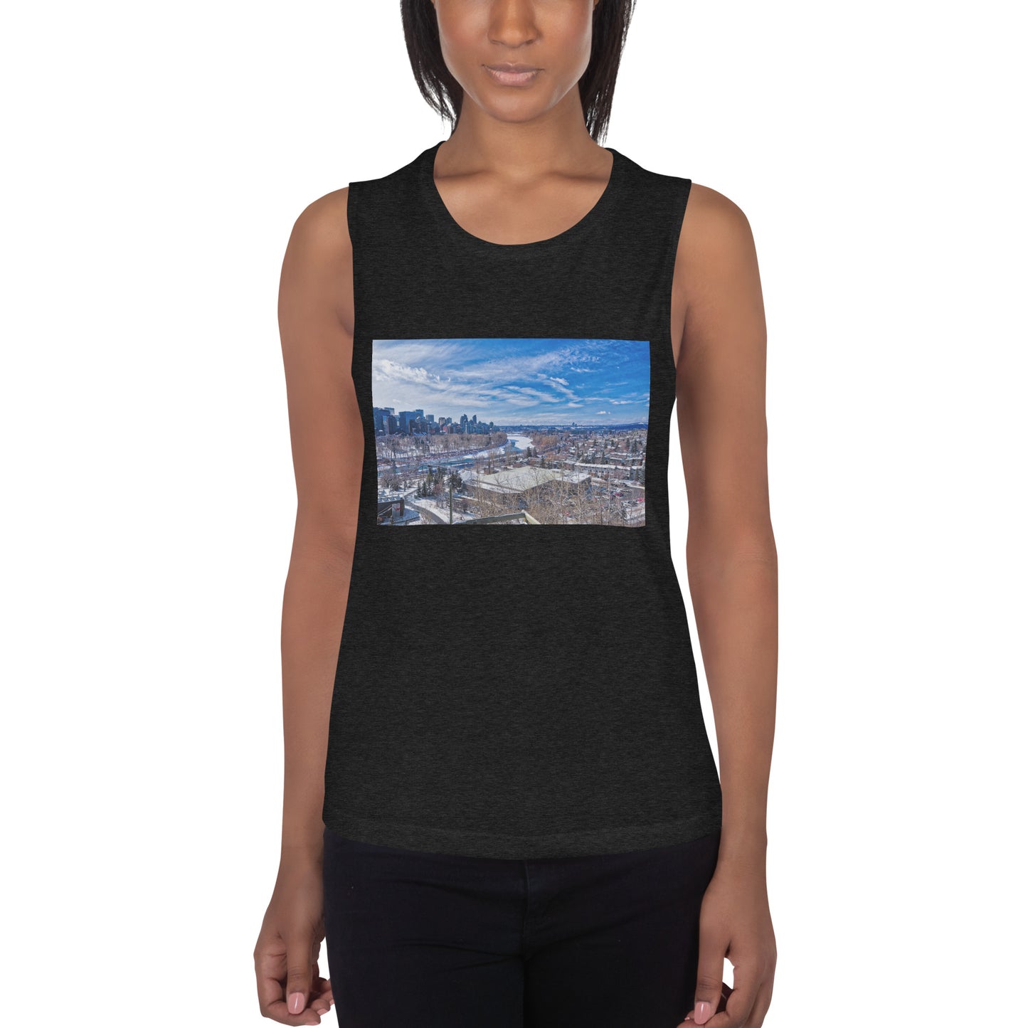 Ladies’ Muscle Tank - McHugh Bluff Winter HDR