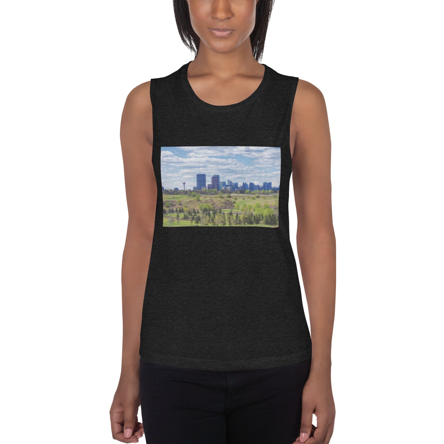 Ladies’ Muscle Tank - Downtown Calgary Vista Heights Hill