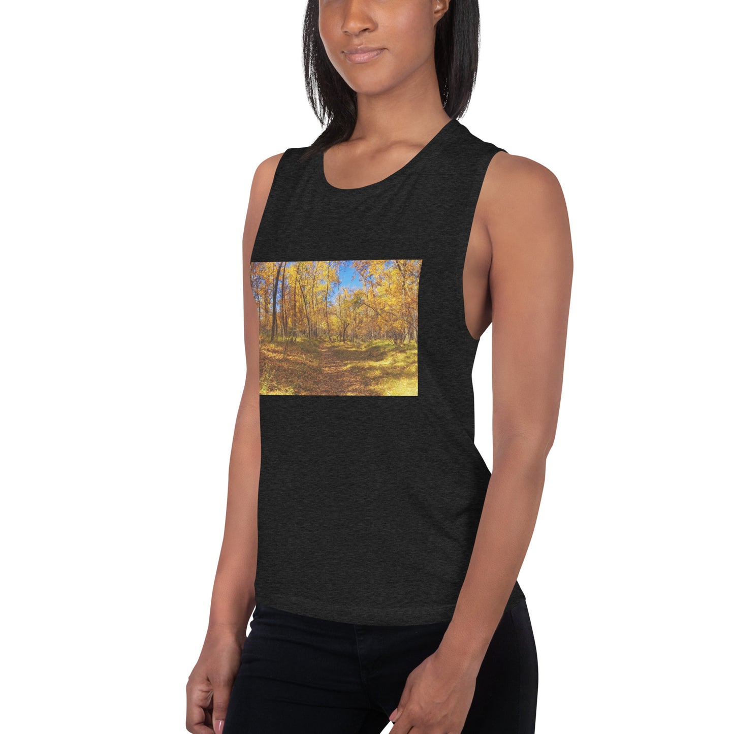 Ladies’ Muscle Tank - Carburn Park Fall Colours