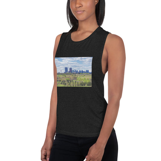 Ladies’ Muscle Tank - Downtown Calgary Vista Heights Hill