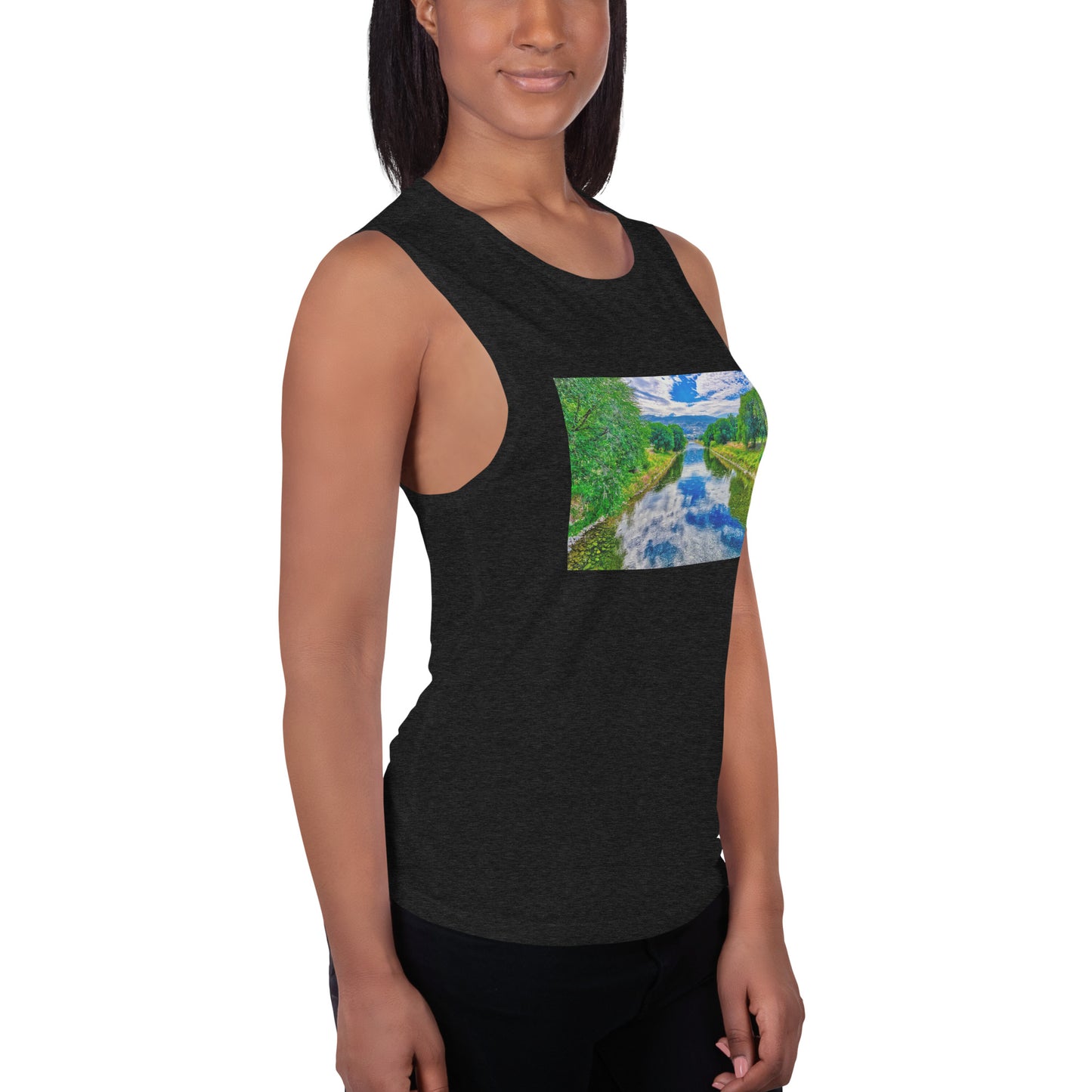 Ladies’ Muscle Tank - Penticton Okanagan River Channel HDR