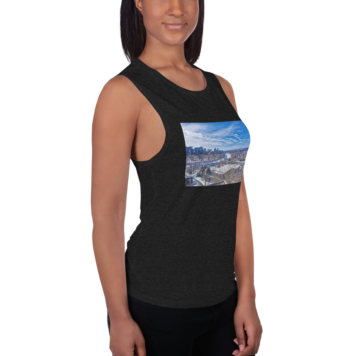 Ladies’ Muscle Tank - McHugh Bluff Winter HDR