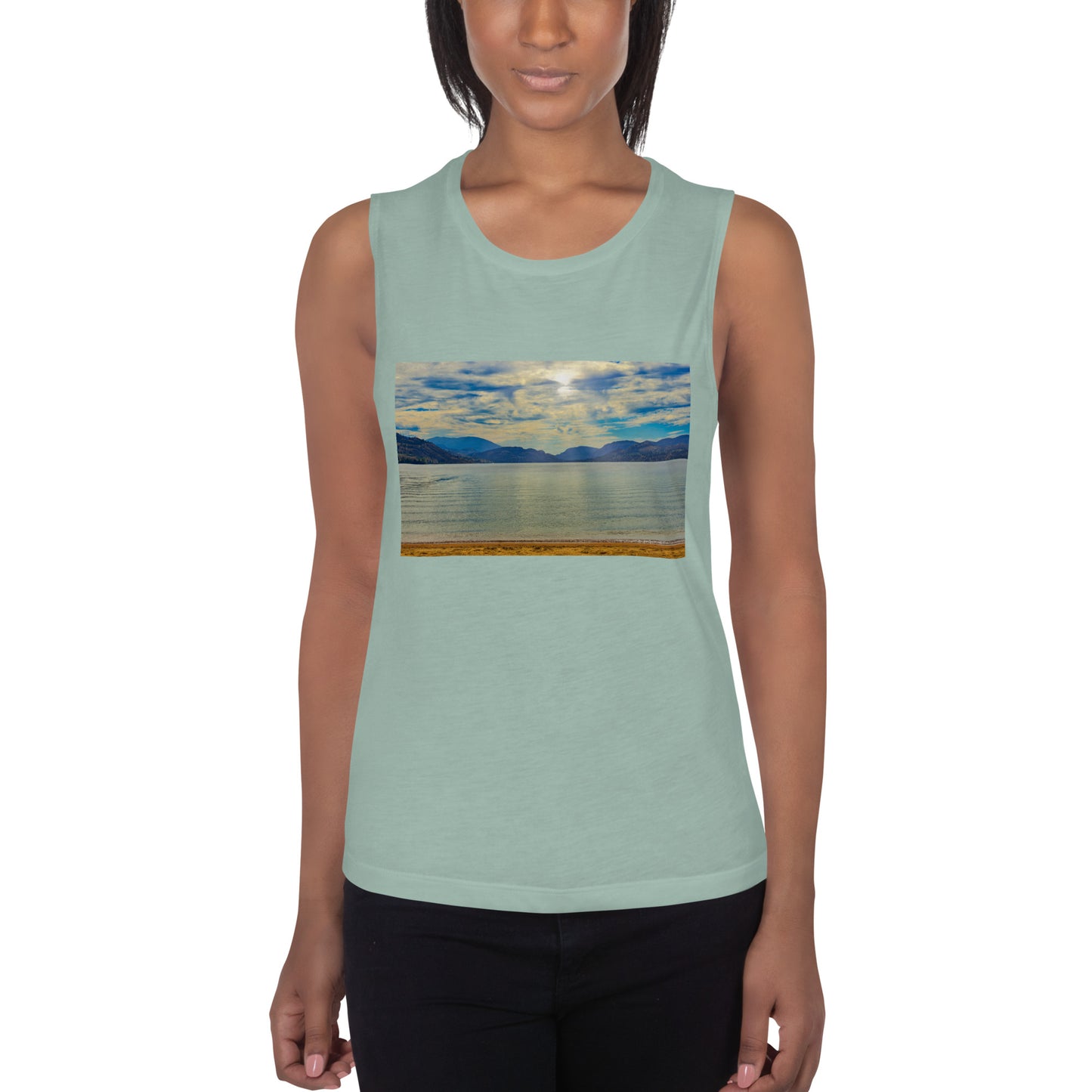 Ladies’ Muscle Tank - Penticton Skaha Lake