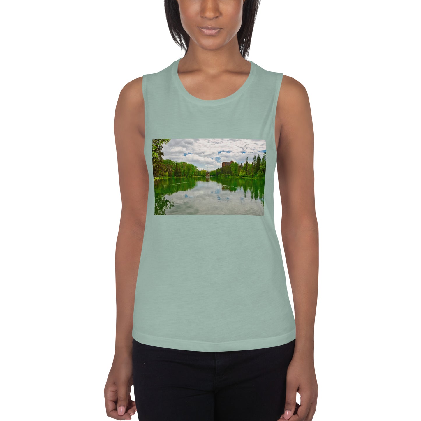 Ladies’ Muscle Tank - Bowness Park Lagoon