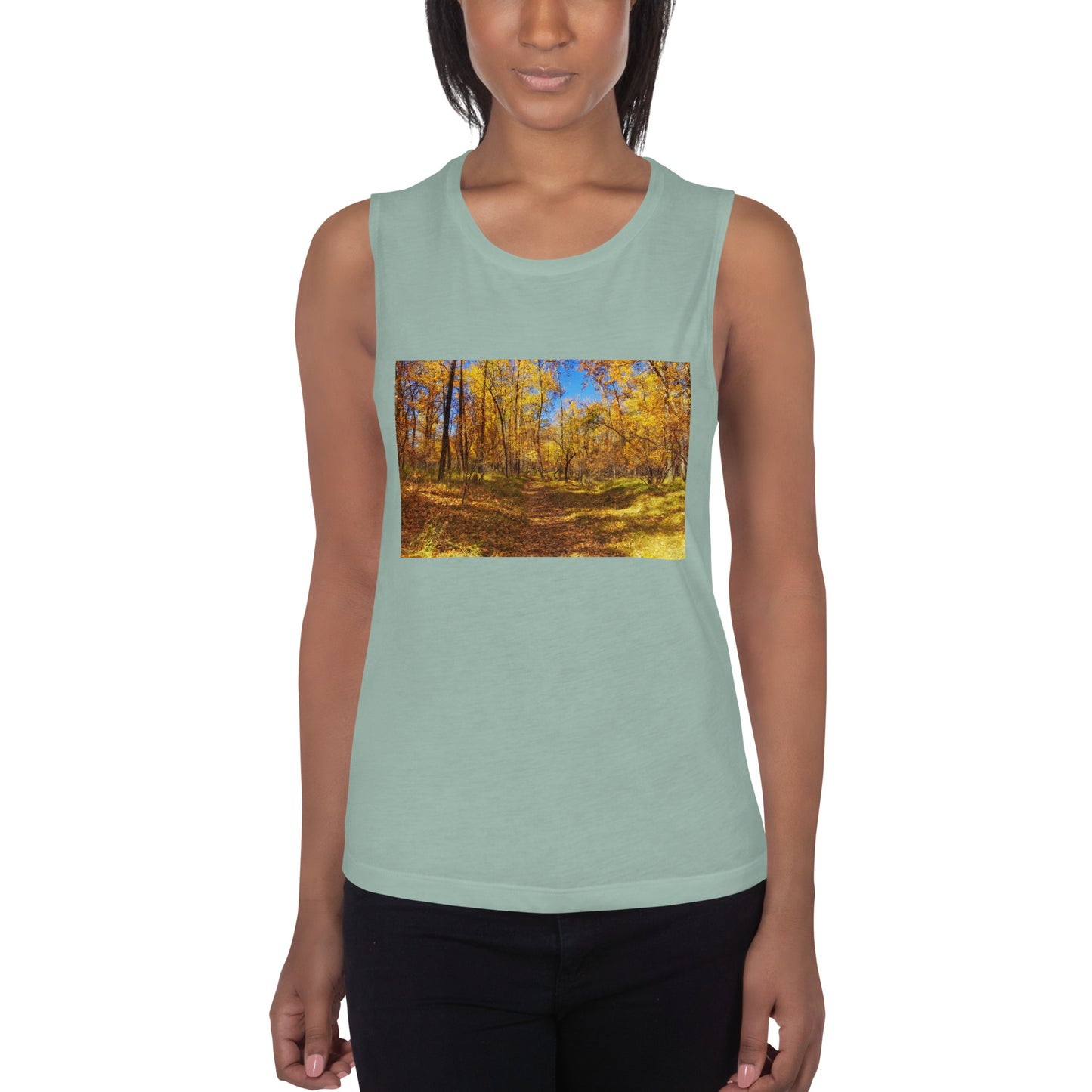 Ladies’ Muscle Tank - Carburn Park Fall Colours