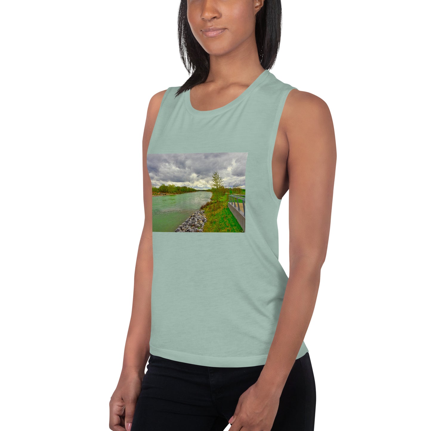 Ladies’ Muscle Tank - Calgary Bow River East Village