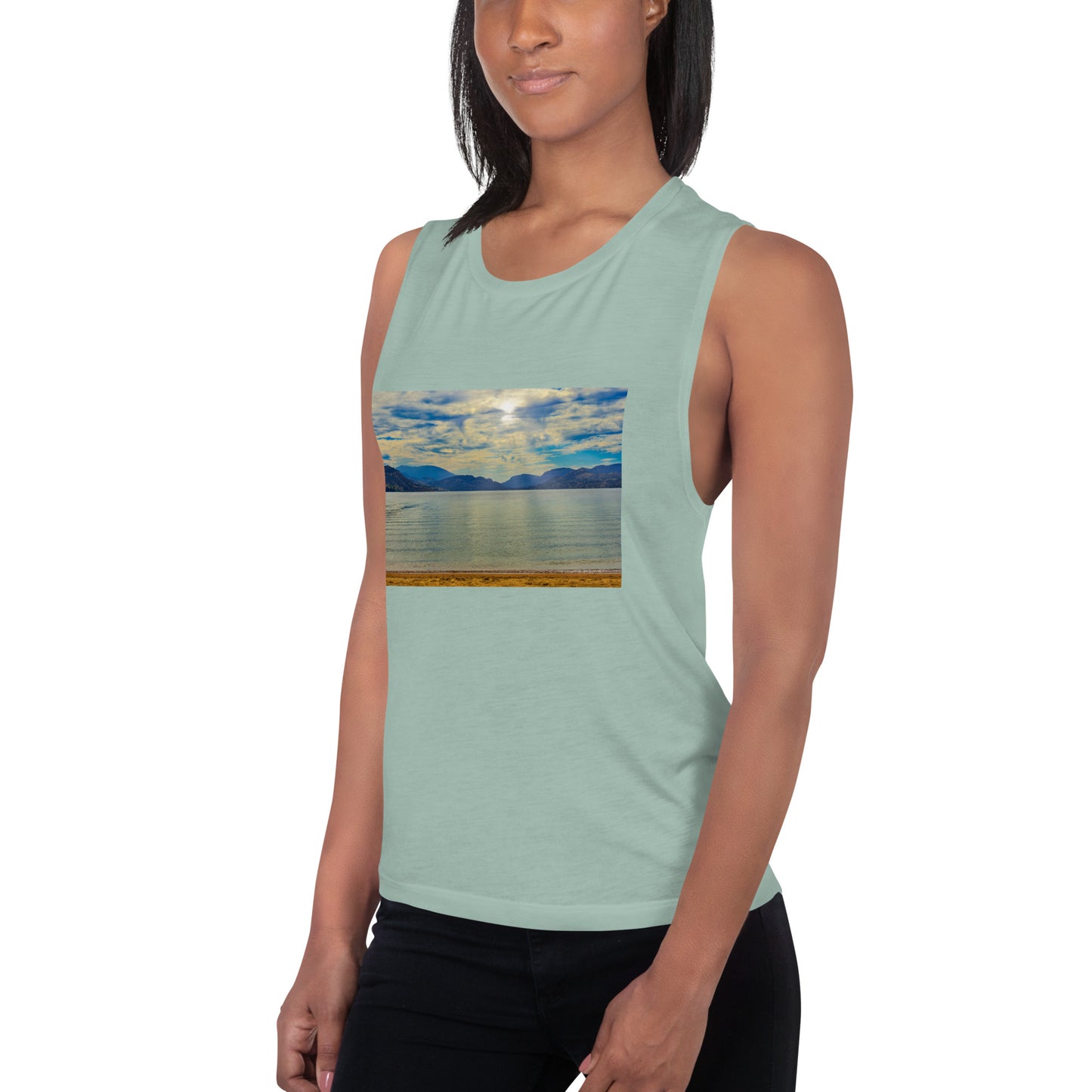 Ladies’ Muscle Tank - Penticton Skaha Lake