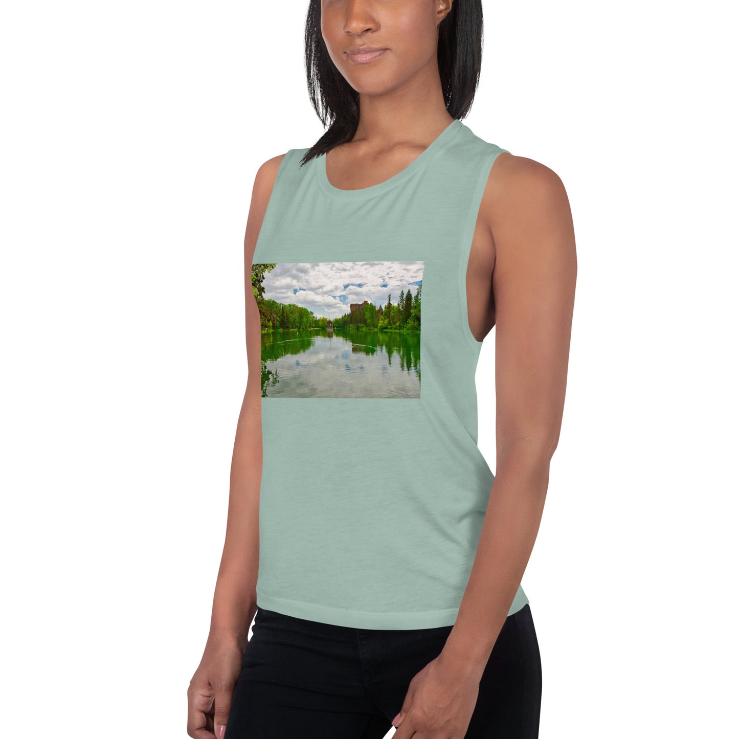 Ladies’ Muscle Tank - Bowness Park Lagoon