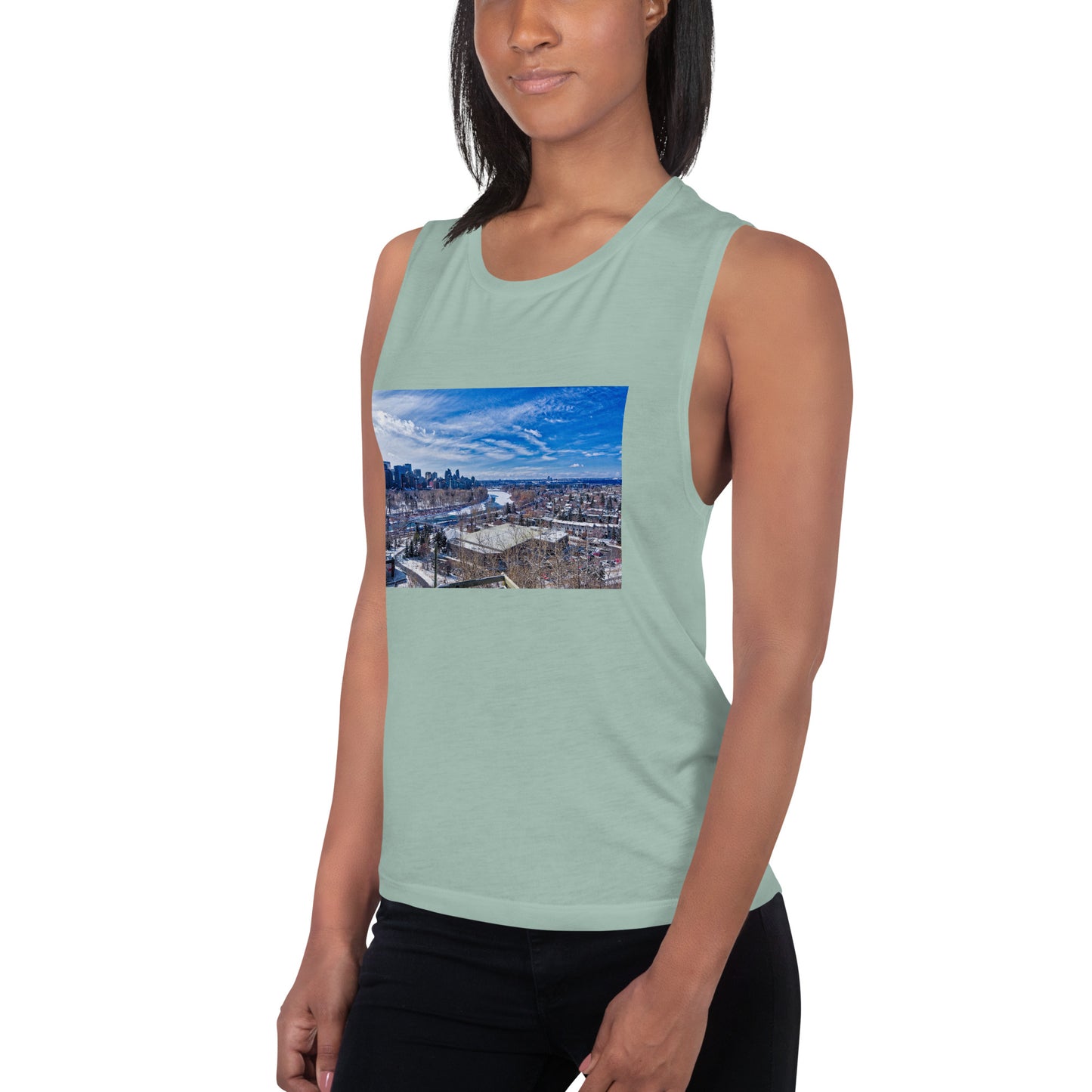 Ladies’ Muscle Tank - McHugh Bluff Winter HDR