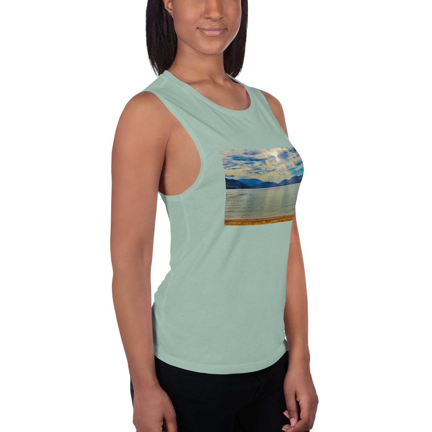Ladies’ Muscle Tank - Penticton Skaha Lake