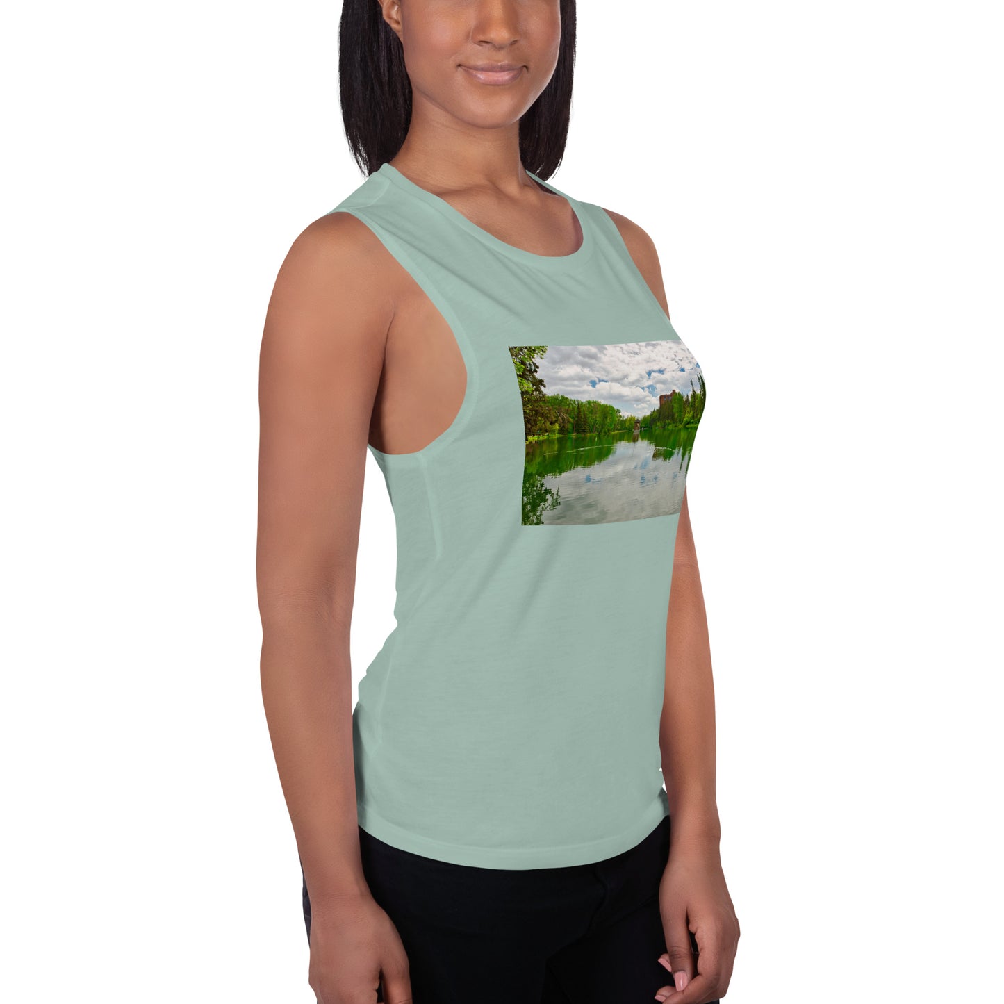 Ladies’ Muscle Tank - Bowness Park Lagoon