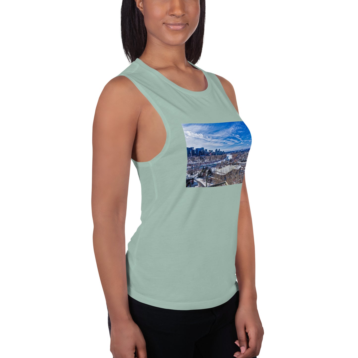 Ladies’ Muscle Tank - McHugh Bluff Winter HDR