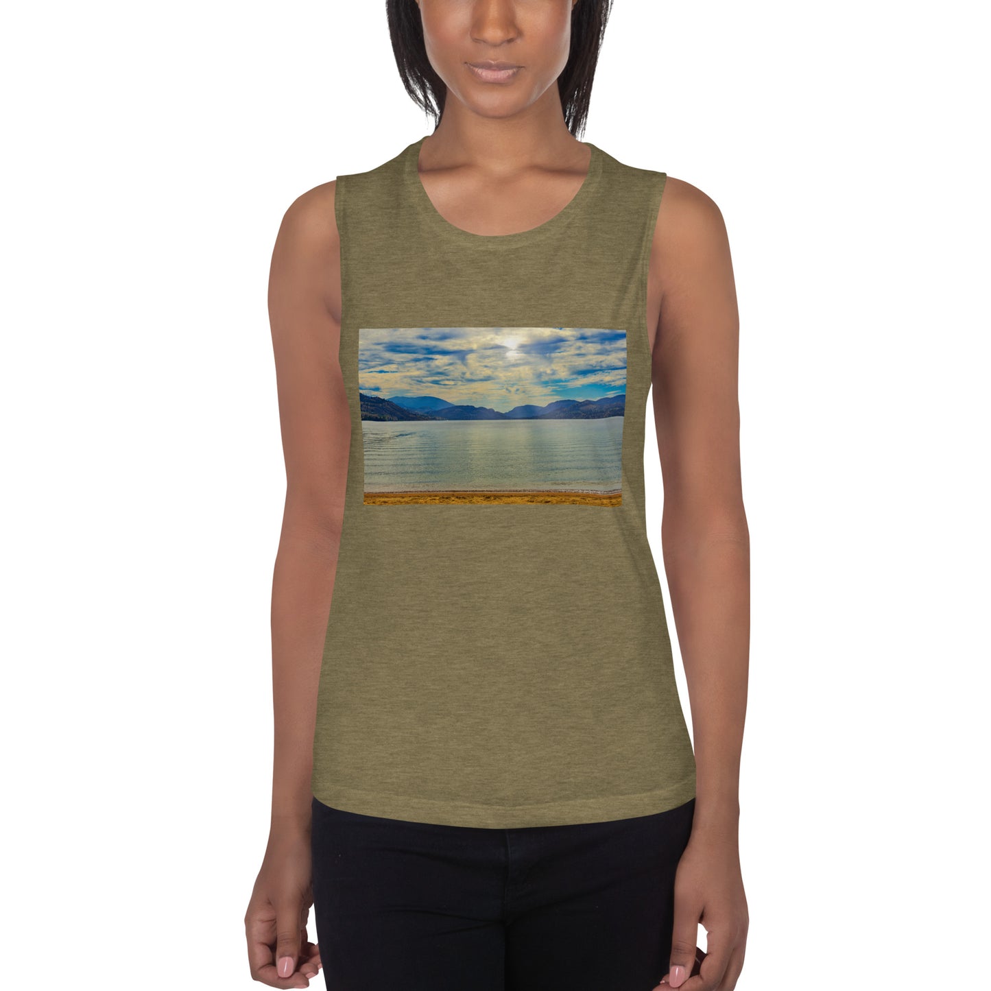 Ladies’ Muscle Tank - Penticton Skaha Lake