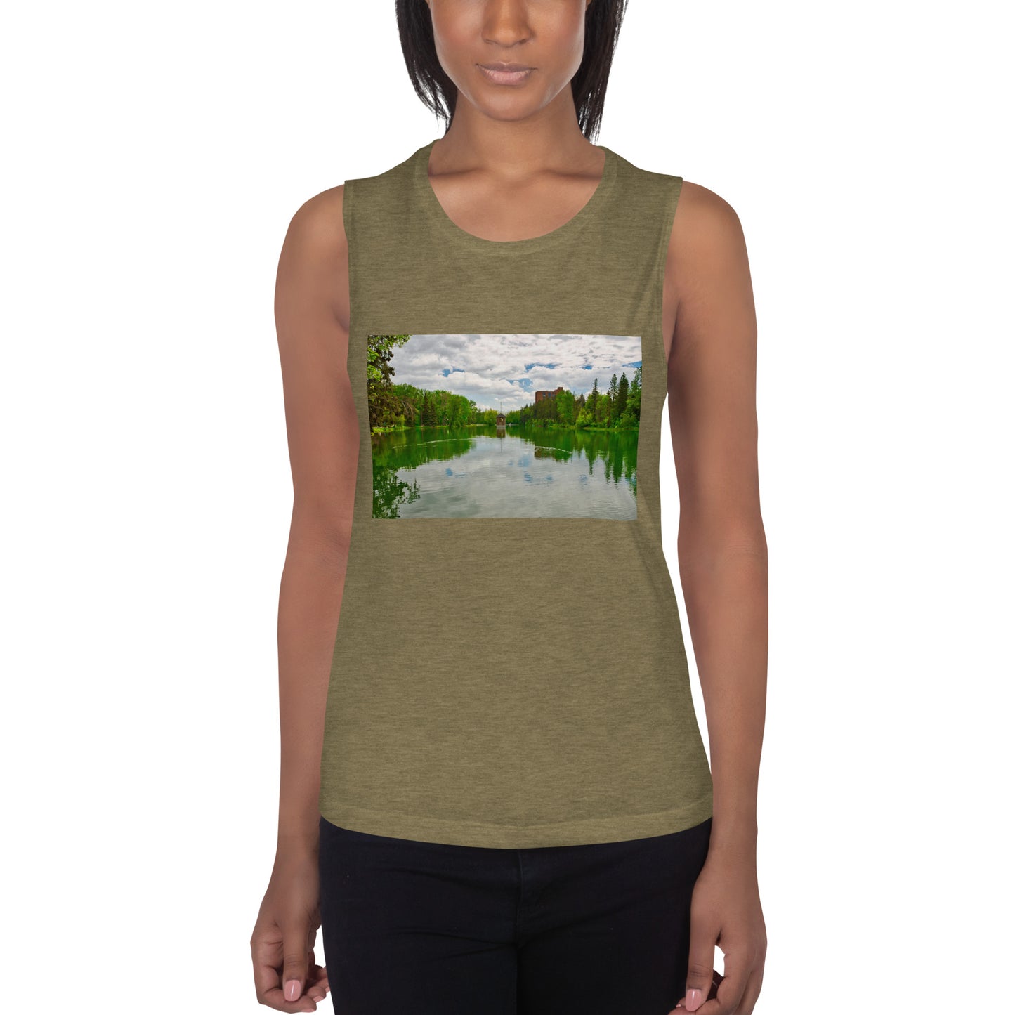 Ladies’ Muscle Tank - Bowness Park Lagoon