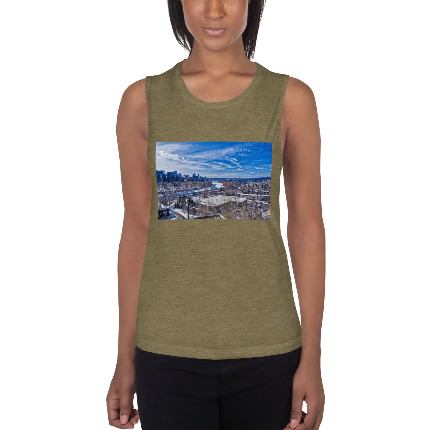 Ladies’ Muscle Tank - McHugh Bluff Winter HDR